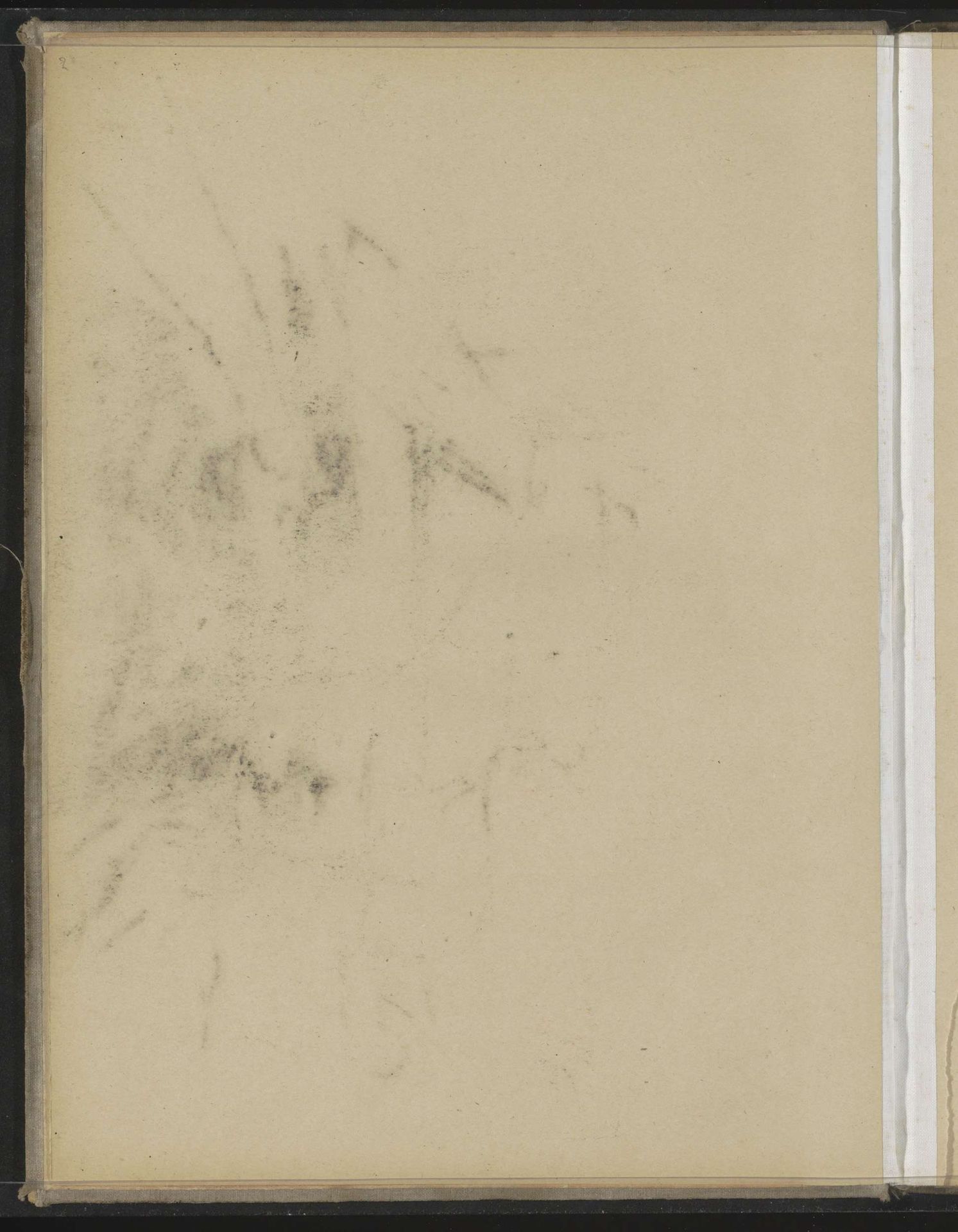 Abklatsch van de krijttekening op pagina 3 by Willem Witsen