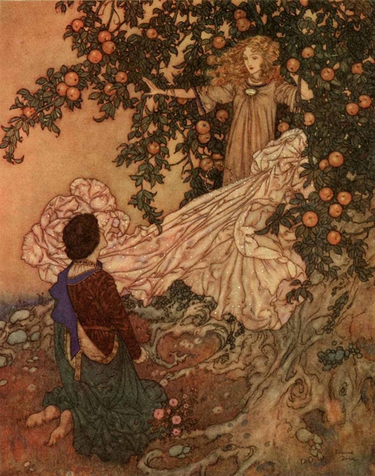 Hidden within their Depths (from The Garden of Paradise) by Edmund Dulac