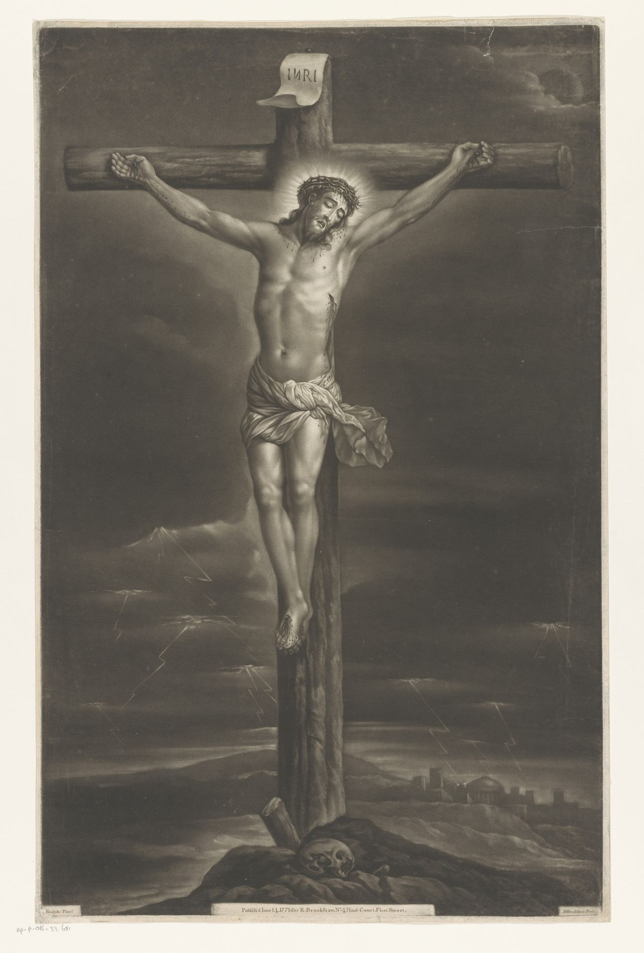 Christus aan het kruis by Richard Brookshaw