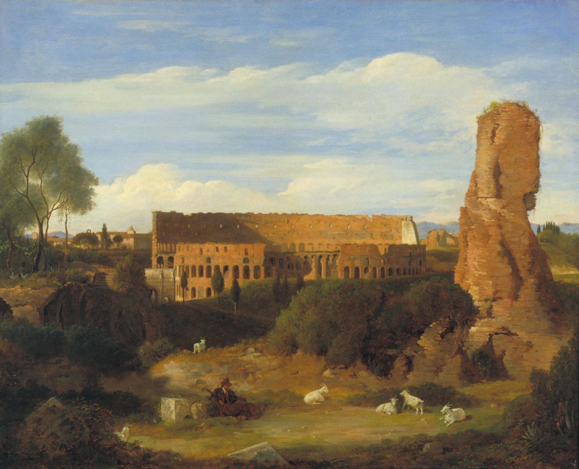 The Colosseum from the Campo Vaccino by  Sir Charles Lock Eastlake