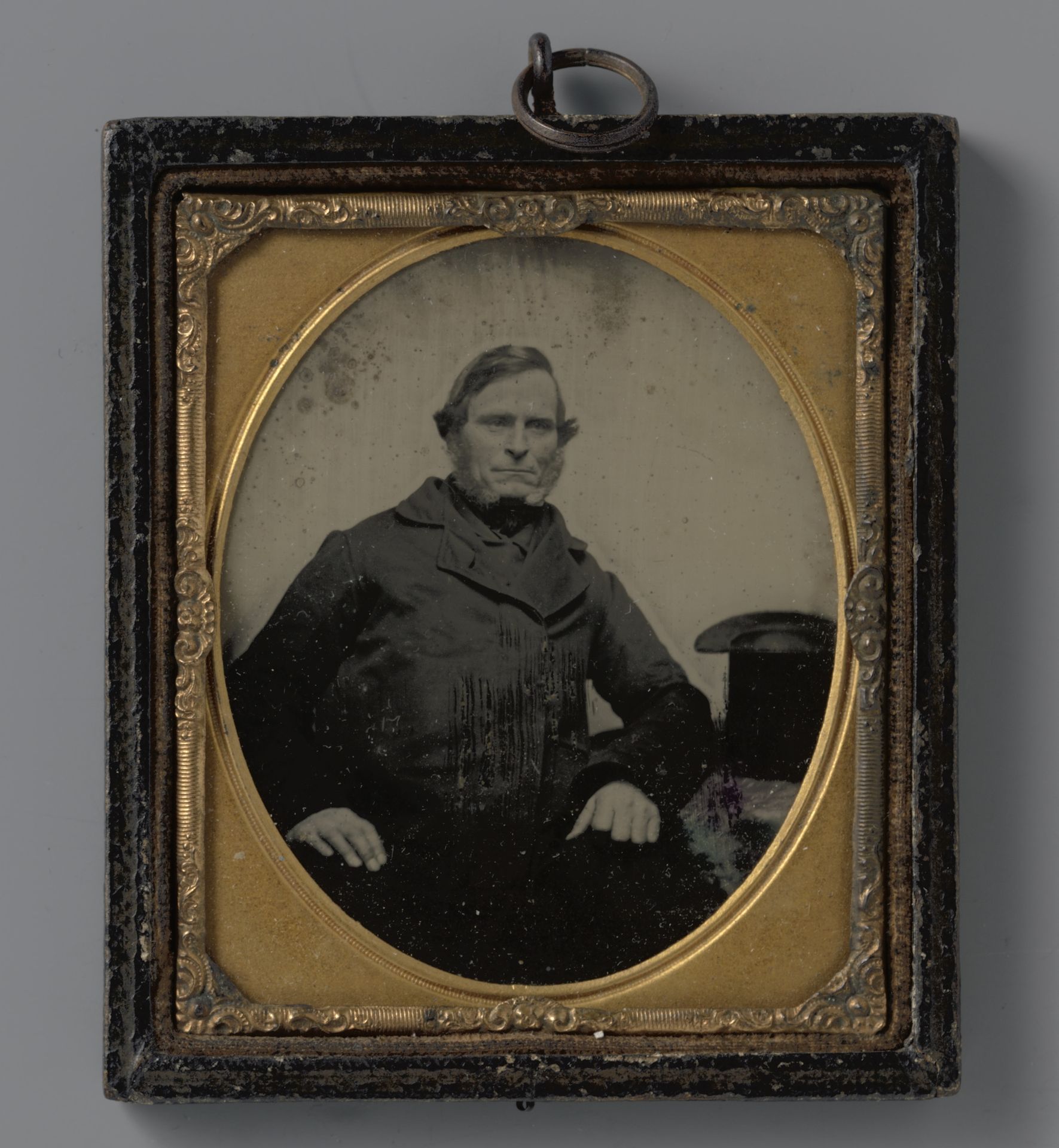 Portret van een onbekende man met baard by W. Shrosbree