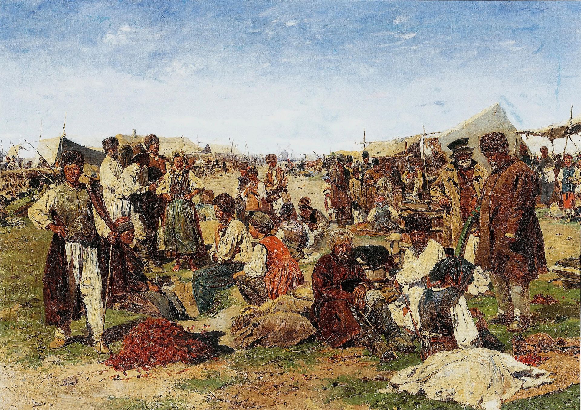 Fair in Ukraine by Vladimir Makovsky