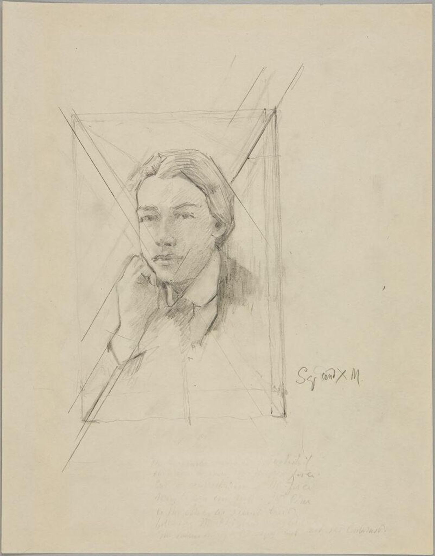 Male Head by Denman Waldo Ross