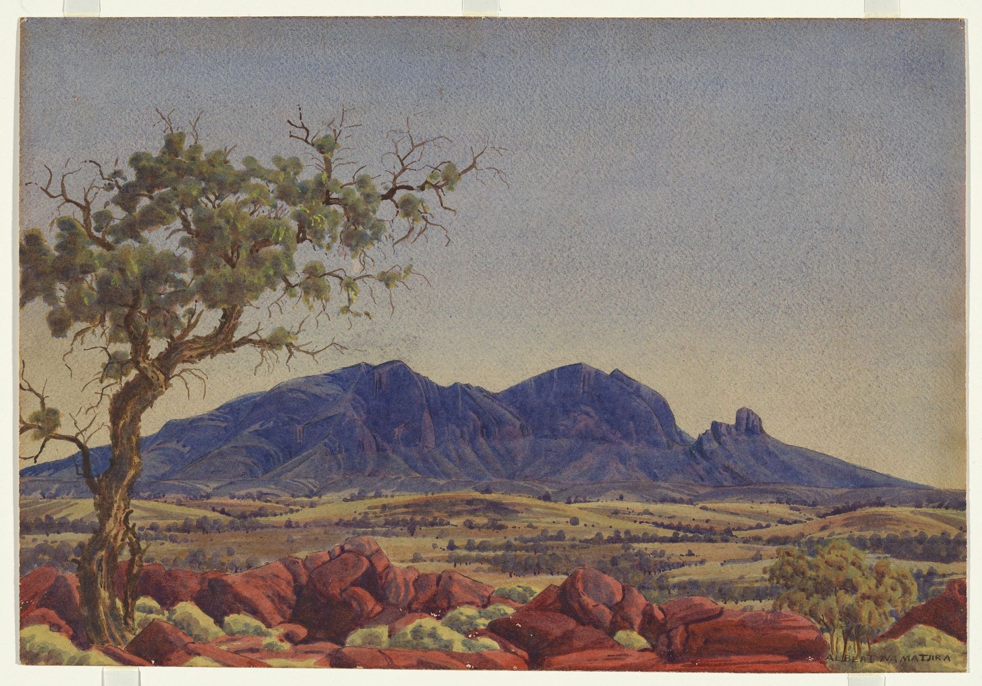 Mount Sonder, MacDonnell Ranges by Albert Namatjira