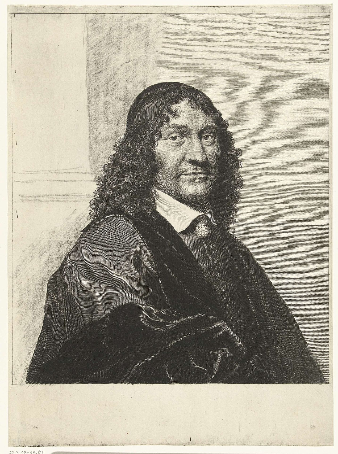 Portret van Franciscus de le Boë Sylvius by Cornelis van (II) Dalen