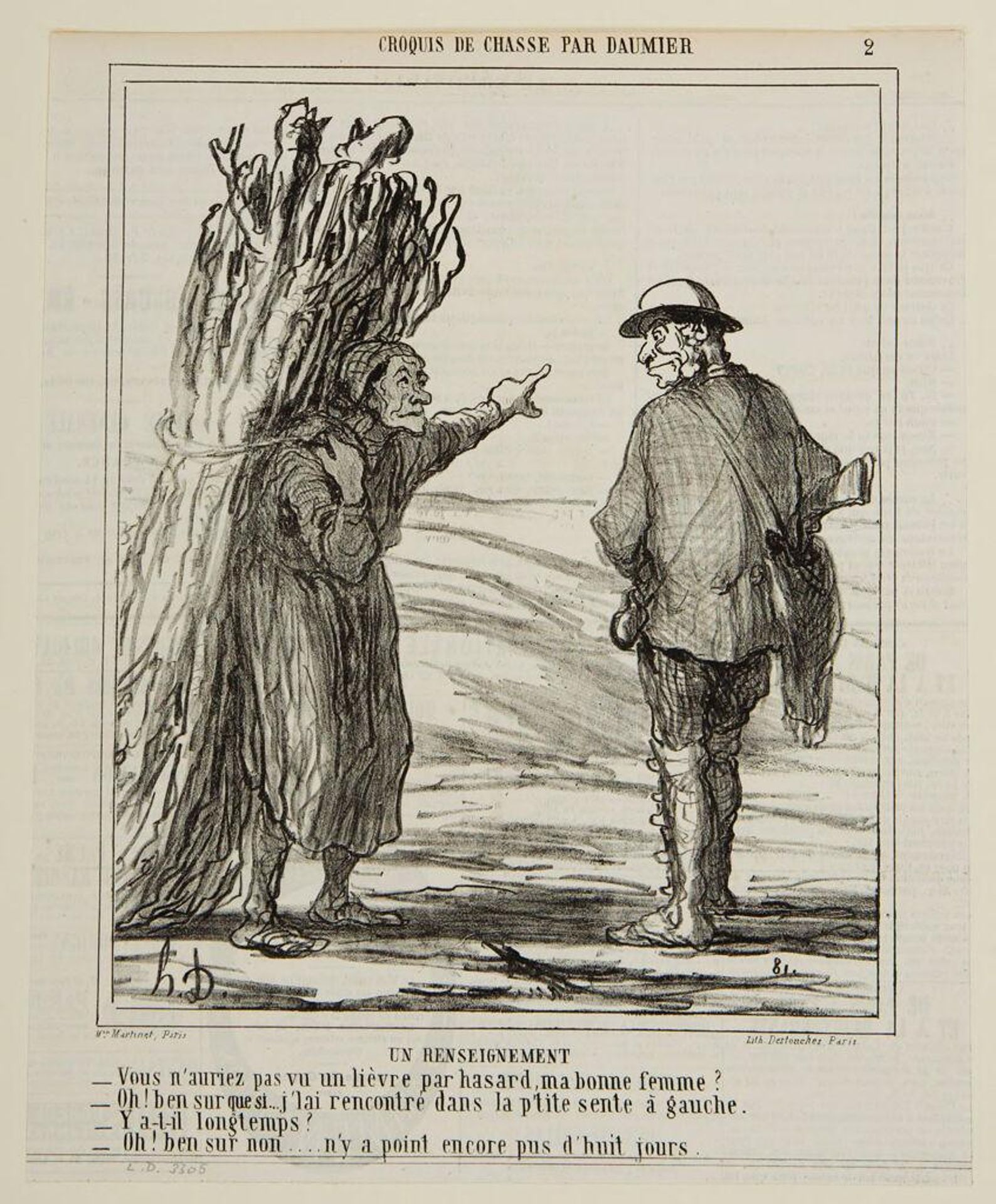 Information by Honoré Daumier