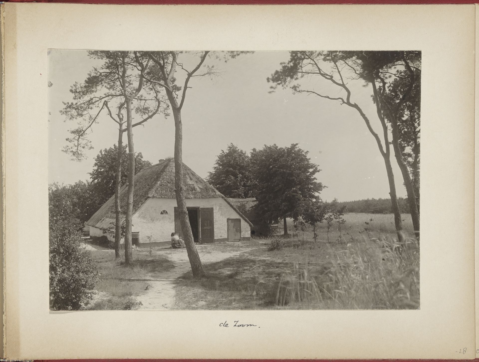 Landschap met een boerderij op de Zoom bij Nunspeet by Gerard(us) Aalbersberg