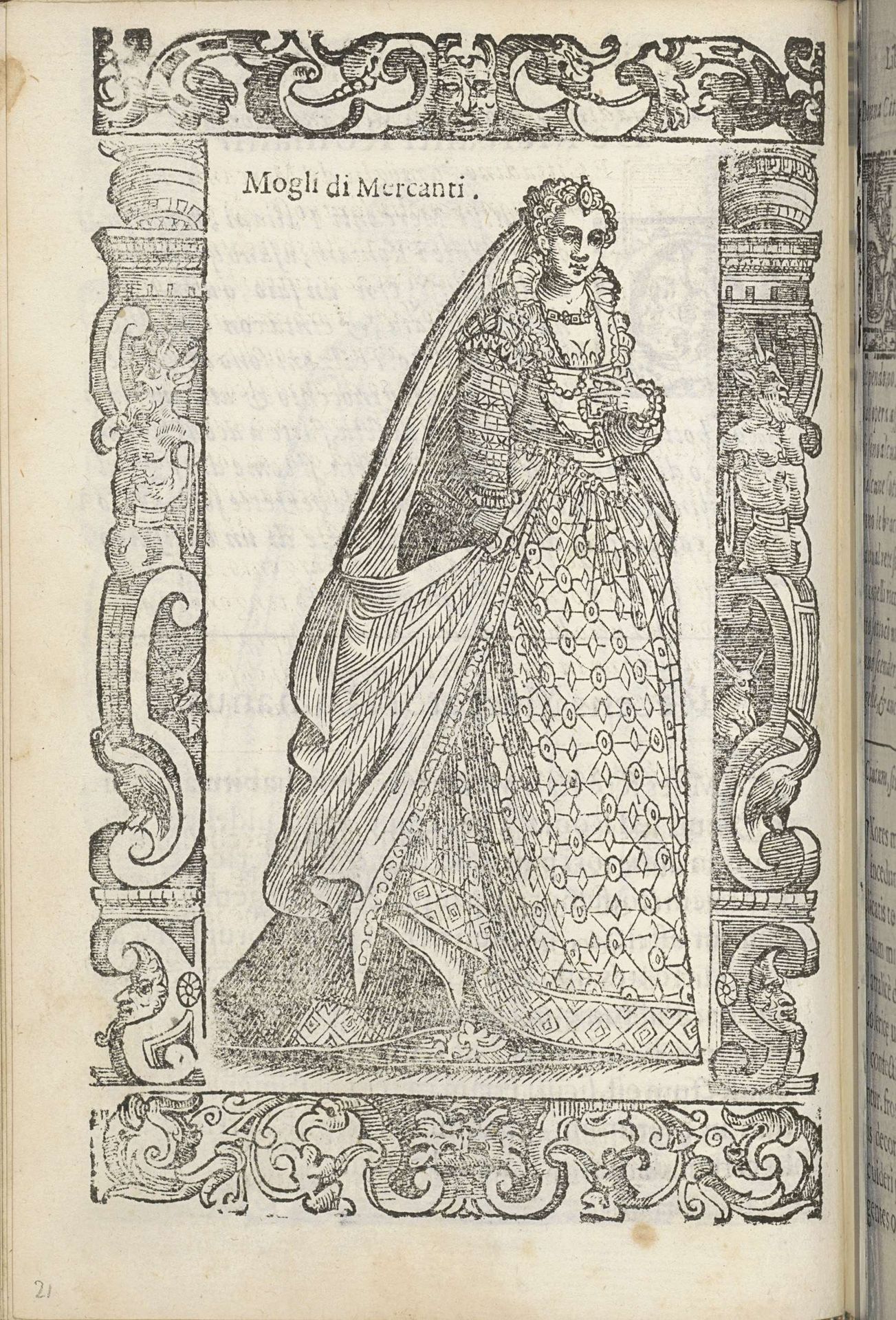 Echtgenote van een koopman uit Rome by Christoph Krieger
