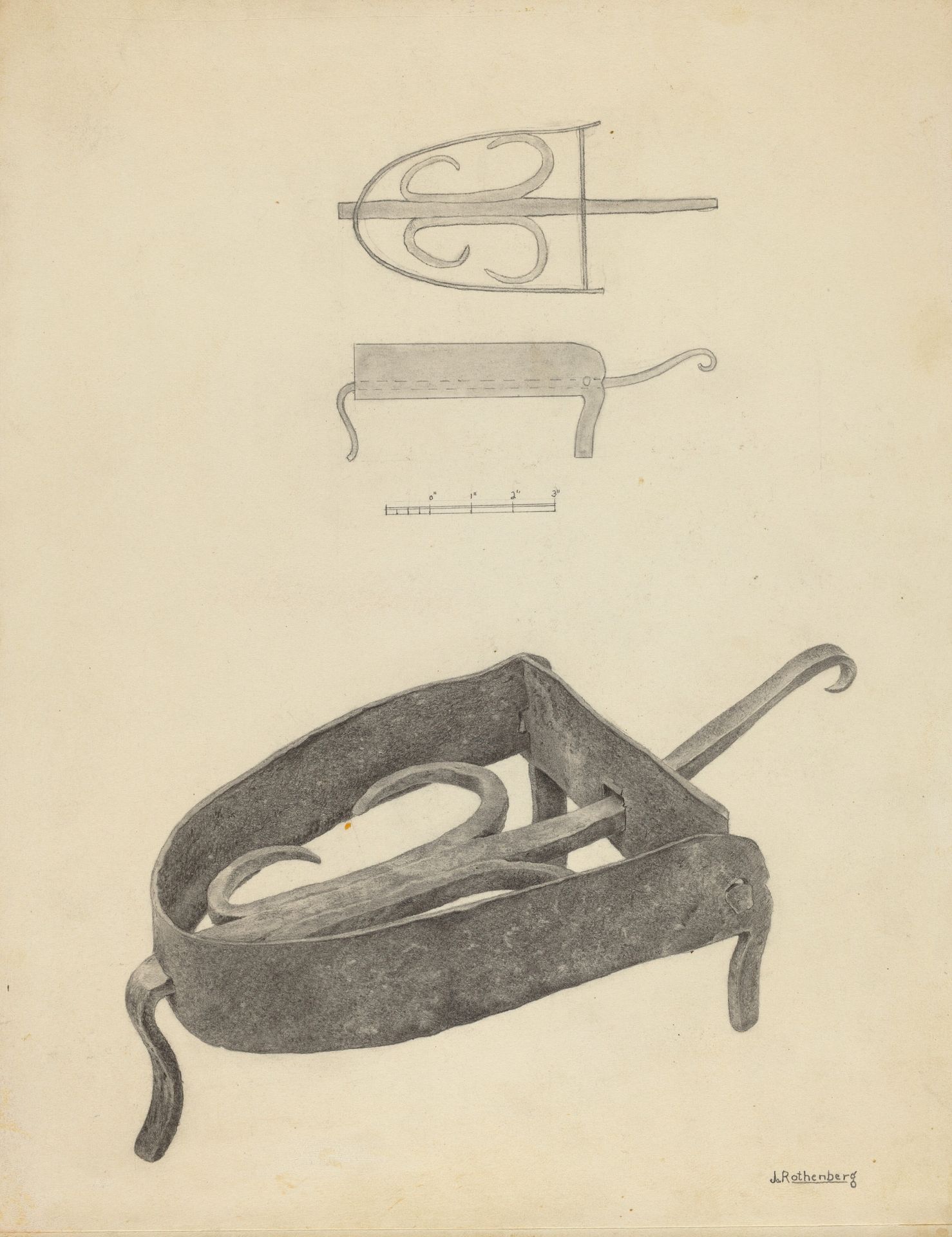 Flat Iron Holder by Joseph Rothenberg