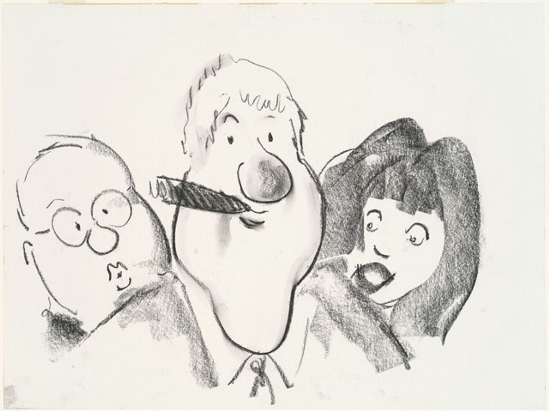 Bill Clinton with Ken Starr and Monica Lewinsky by Pat Oliphant