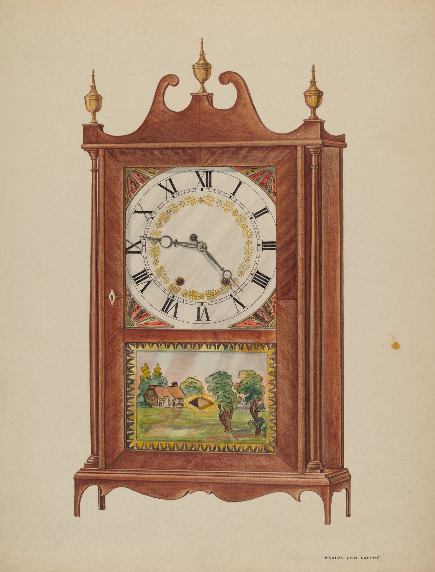 Mantel Clock by Francis Law Durand
