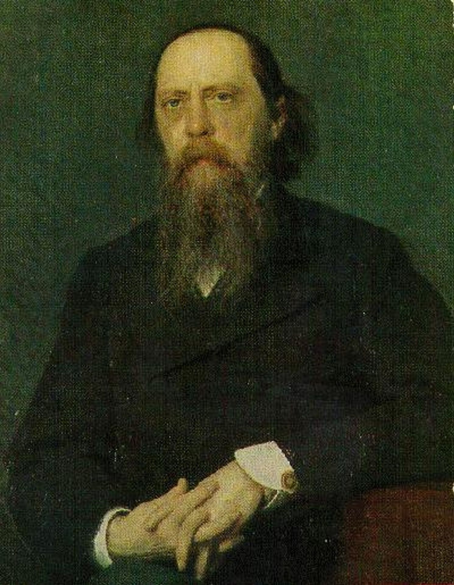 Portrait of the Author Mikhail Saltykov Shchedrin by Ivan Kramskoy