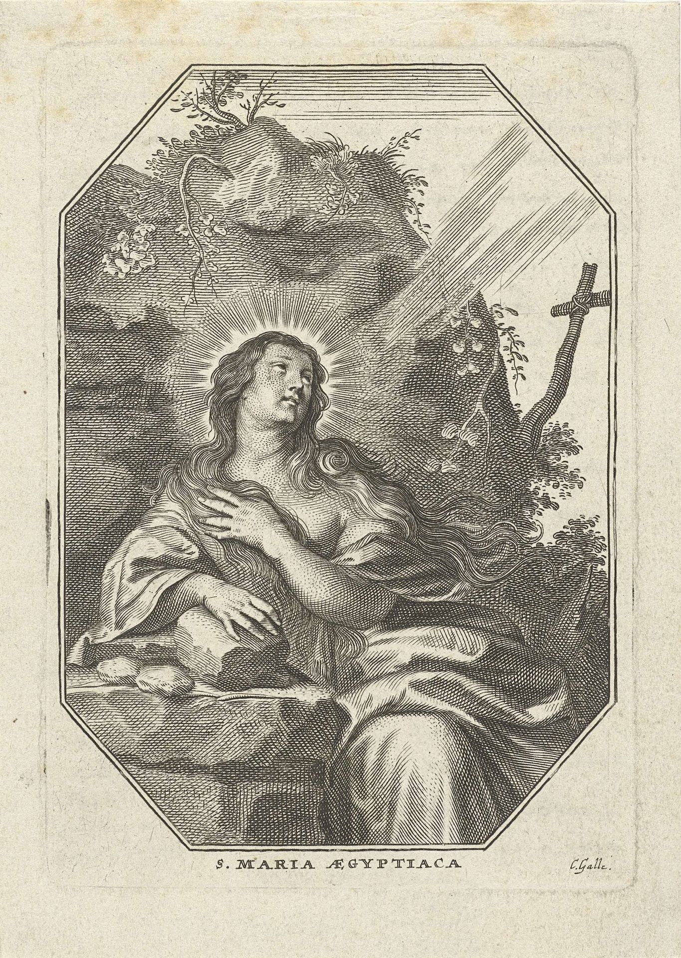H. Maria van Egypte by Cornelis Galle I