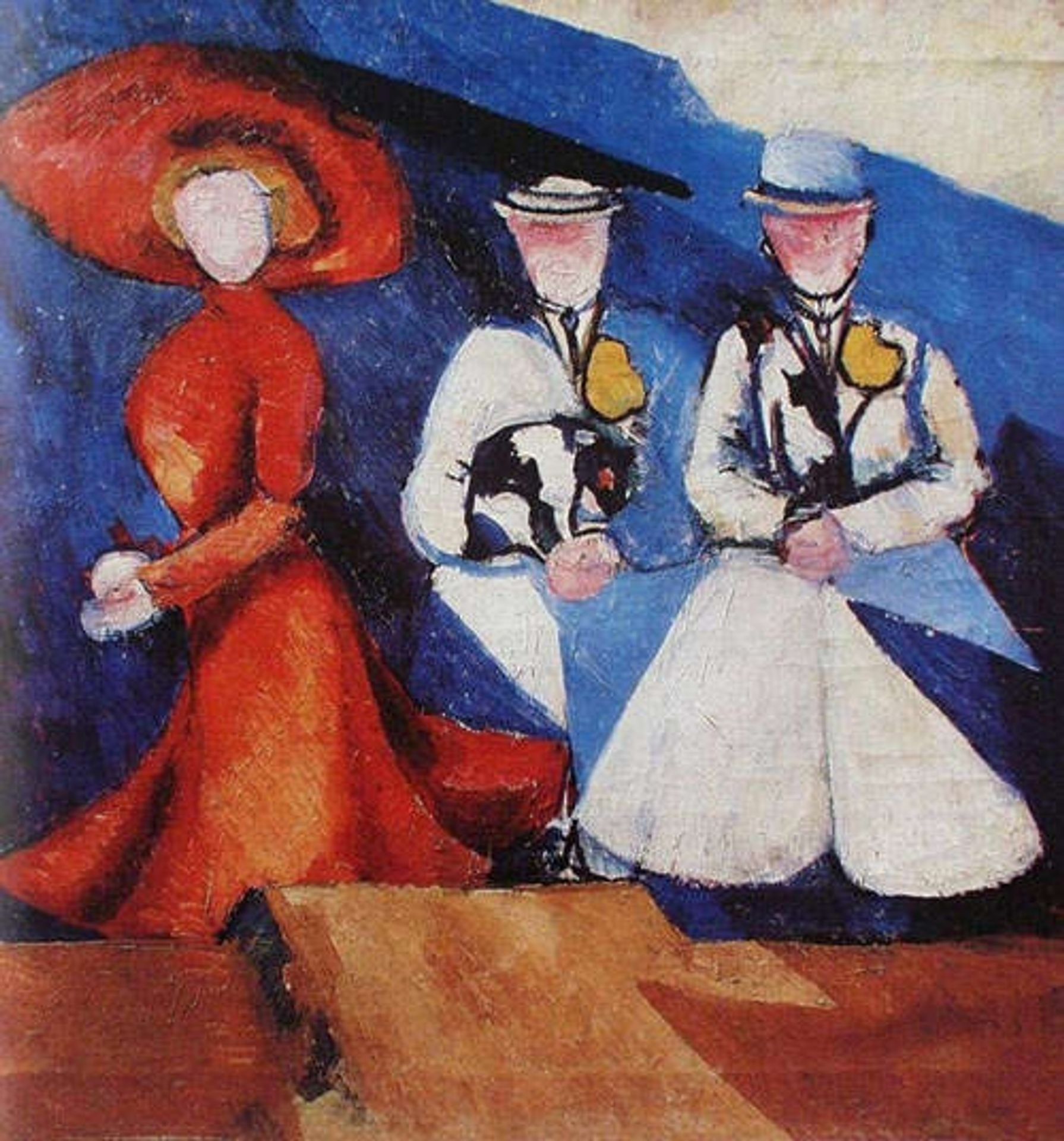 Three Female Figures by Aleksandra Ekster