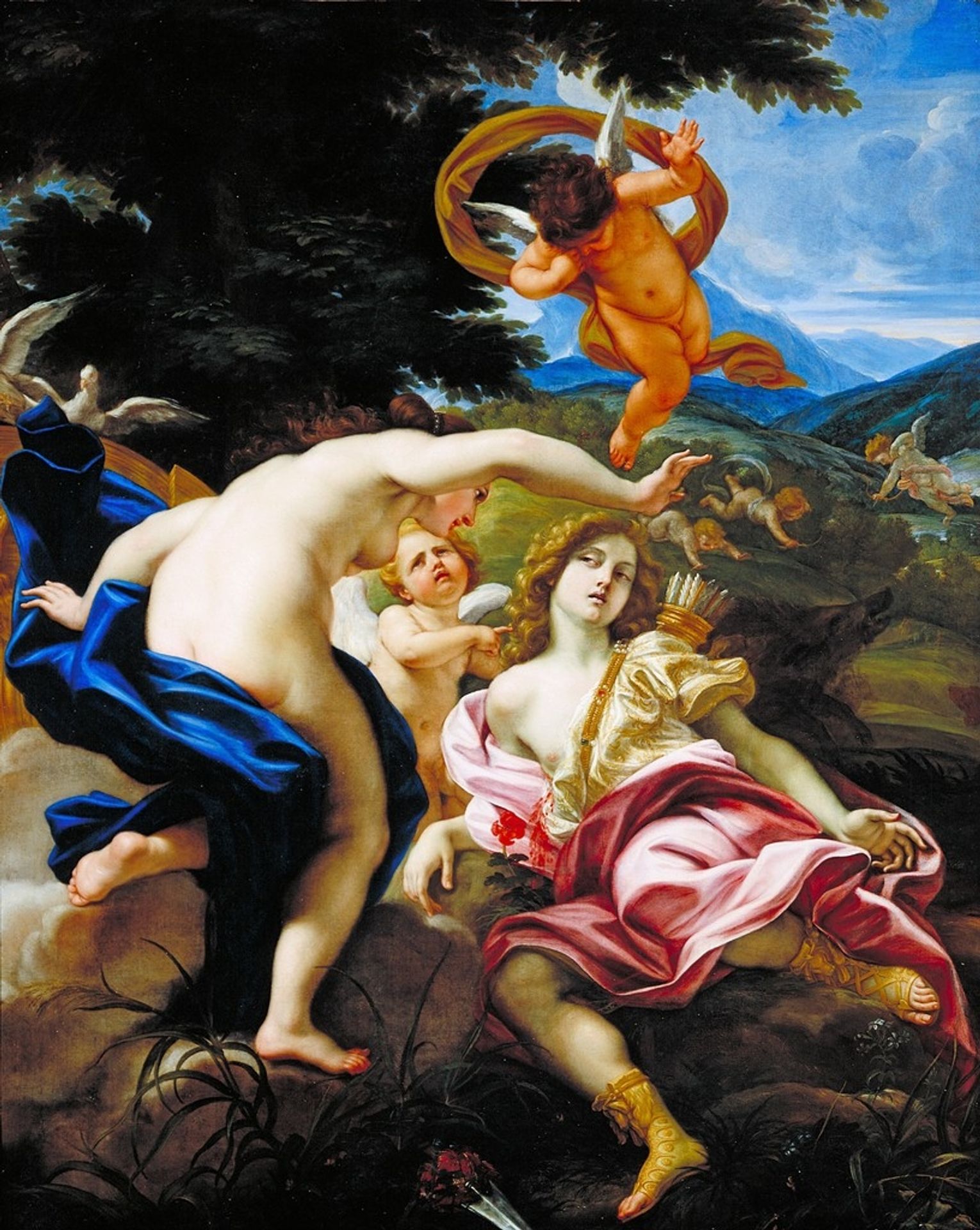 Morte Di Adone by Giovanni Battista Gaulli