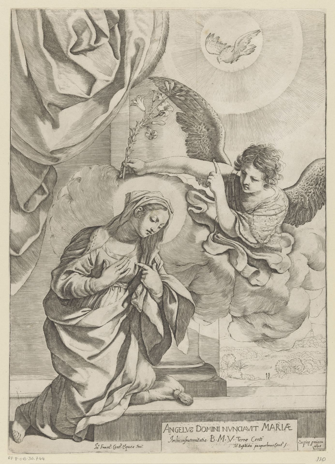 Annunciatie by Giovanni Battista Pasqualini