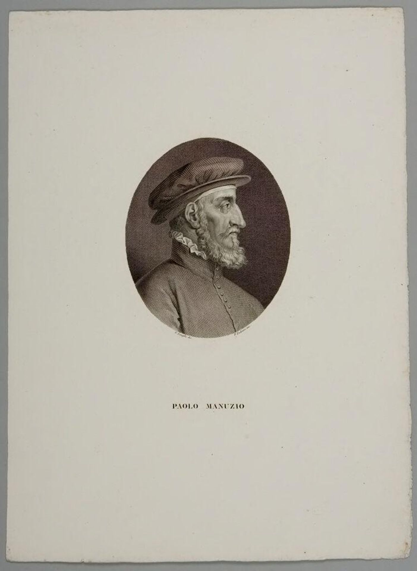 Paolo Manuzio by Felice Zuliani