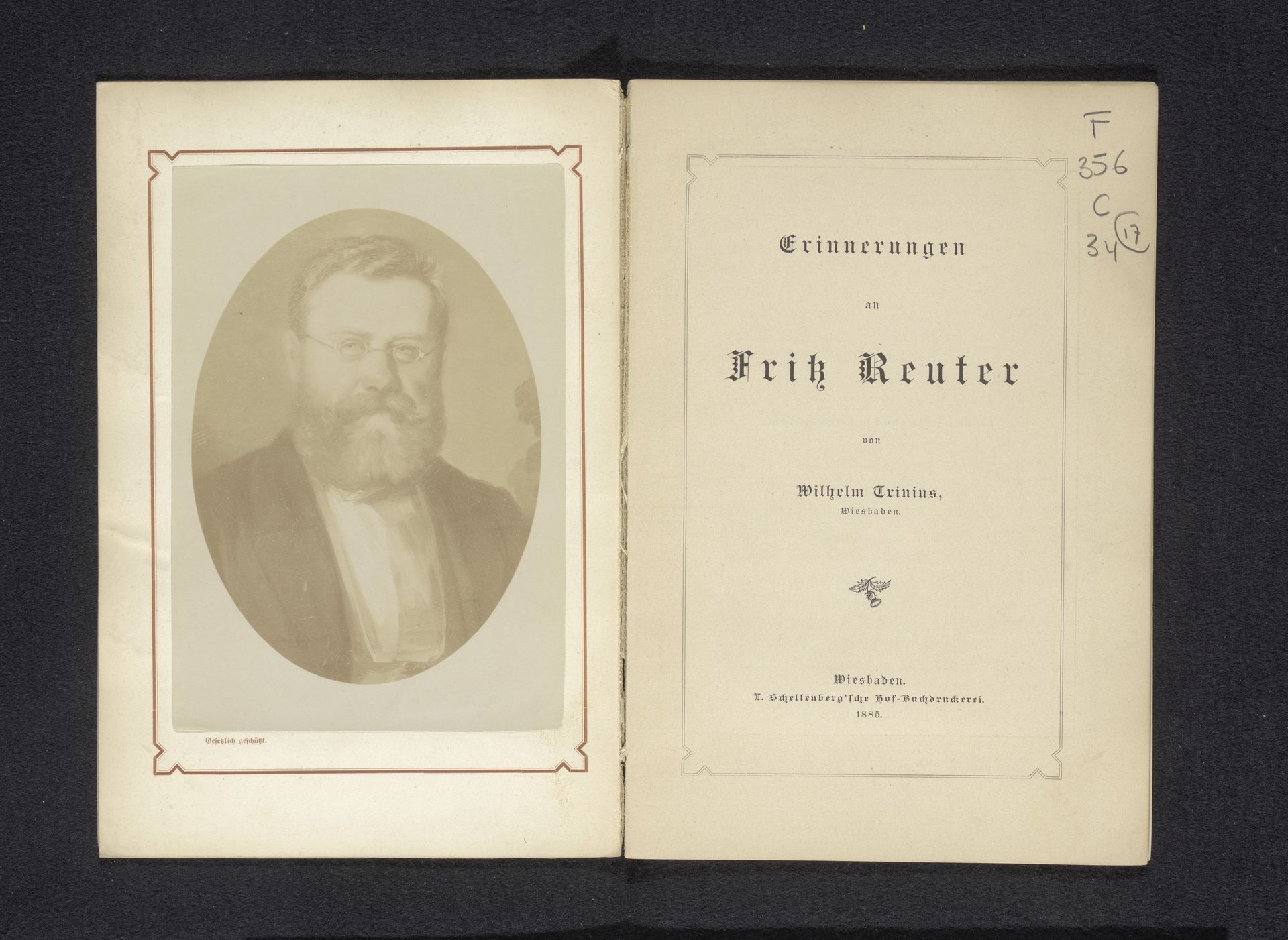 Portret van Erik Reuter by Anonymous