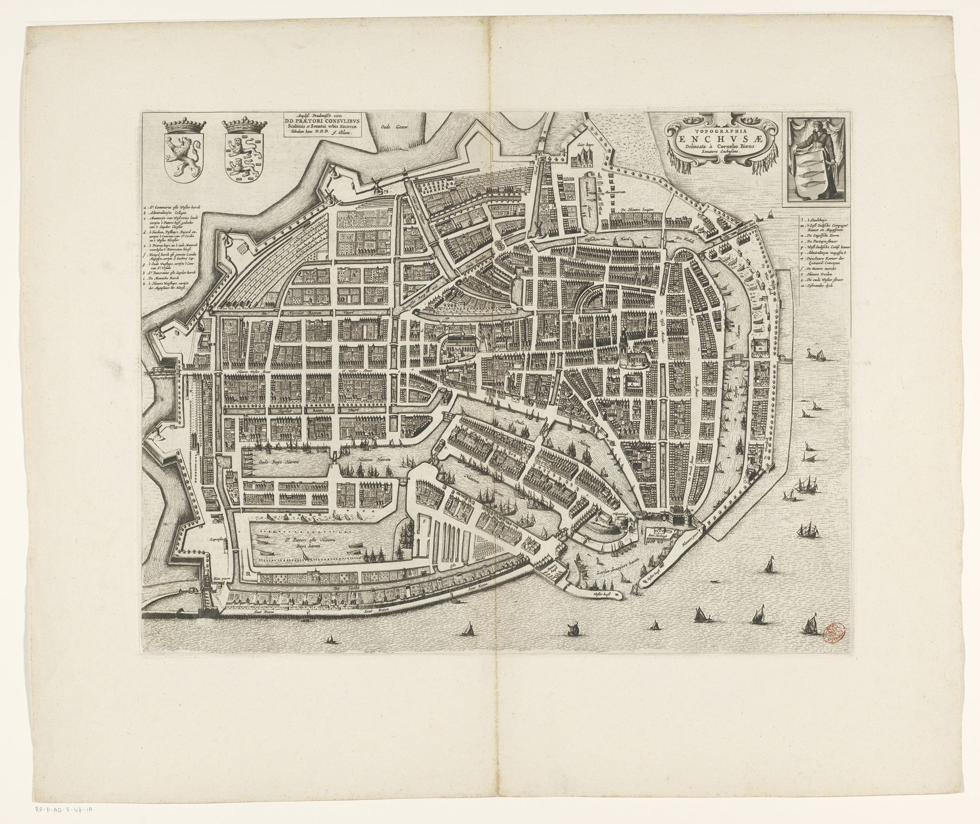 Plattegrond van Enkhuizen by Anonymous
