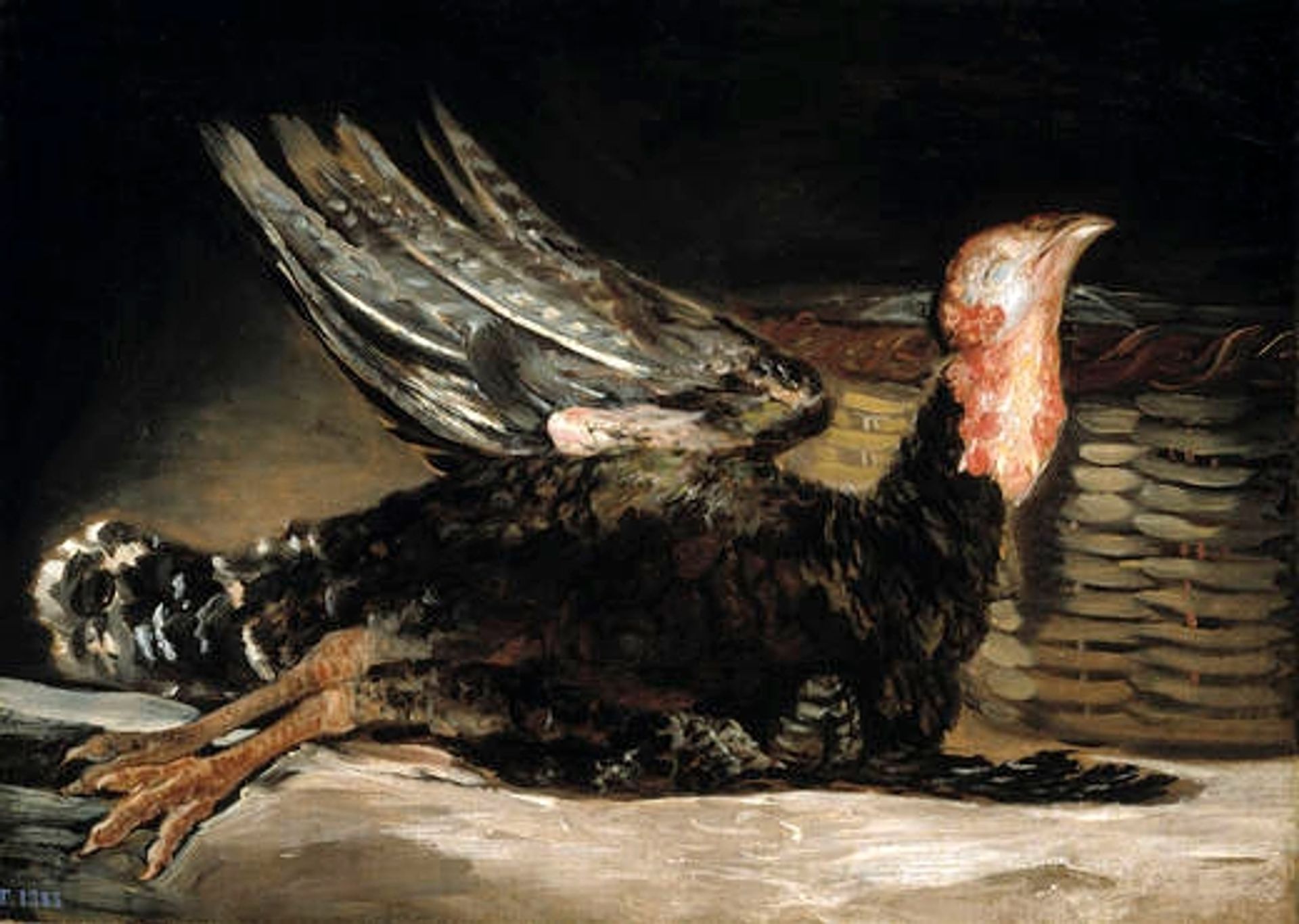 Dead turkey by Francisco de Goya