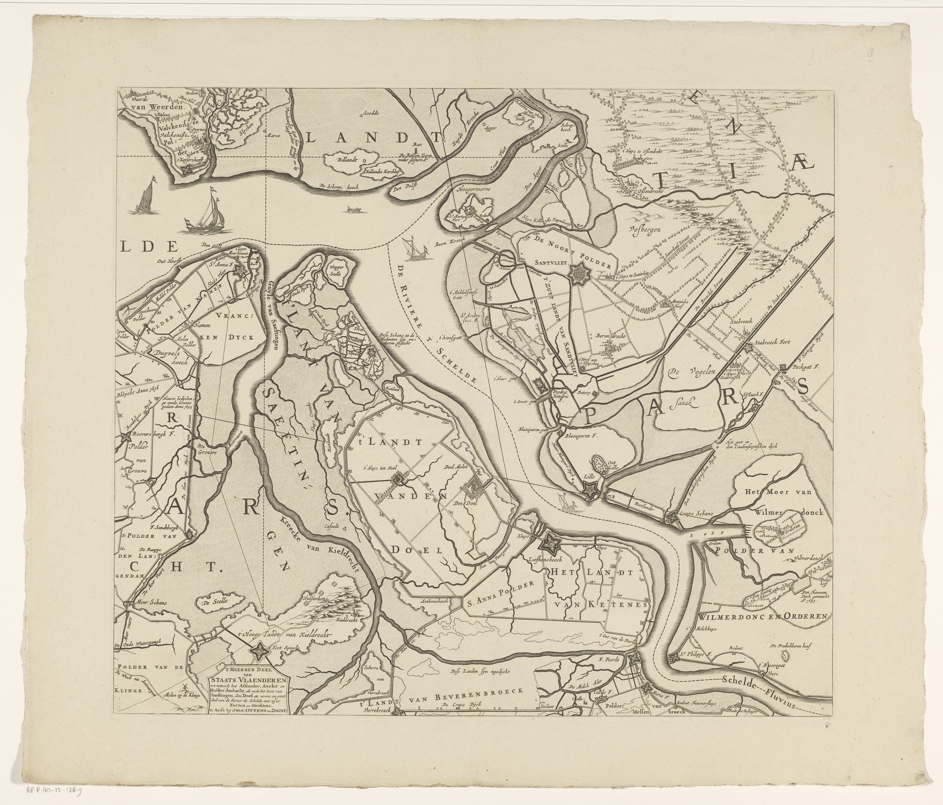 Kaart van Zeeland (negende deel) by Anonymous