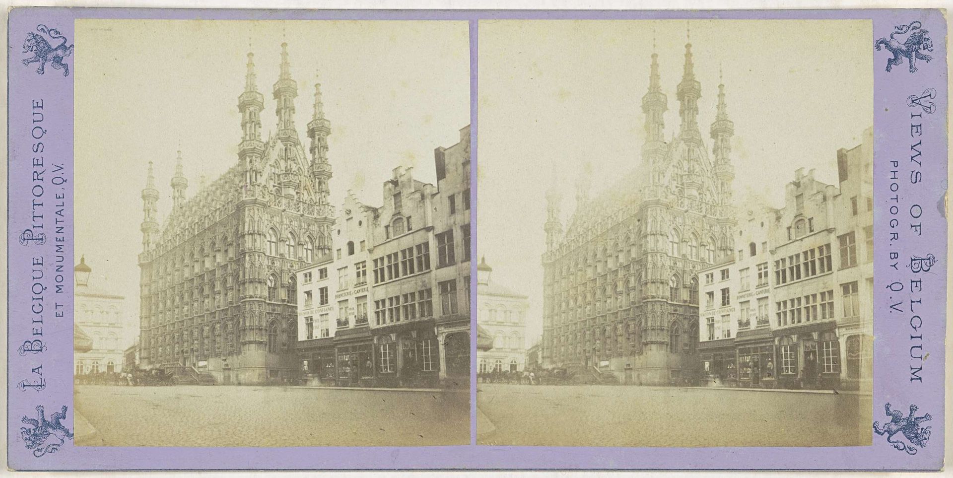 Stadhuis van Leuven by Jules Hippolyte Quéval