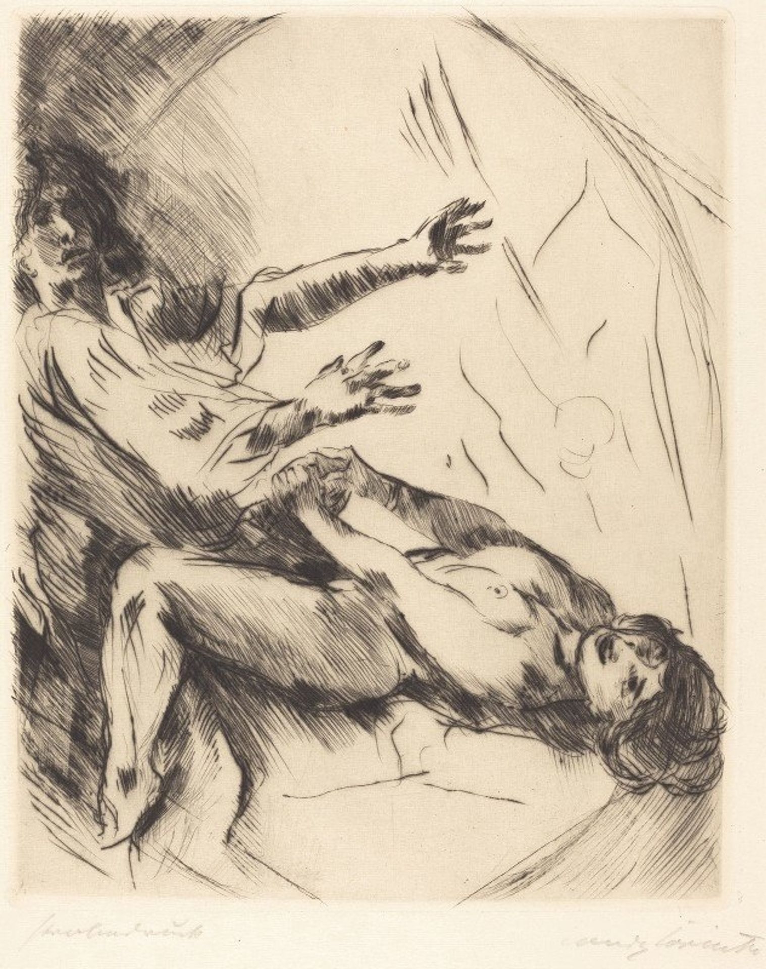 Joseph and Potiphar’s Wife – I by Lovis Corinth