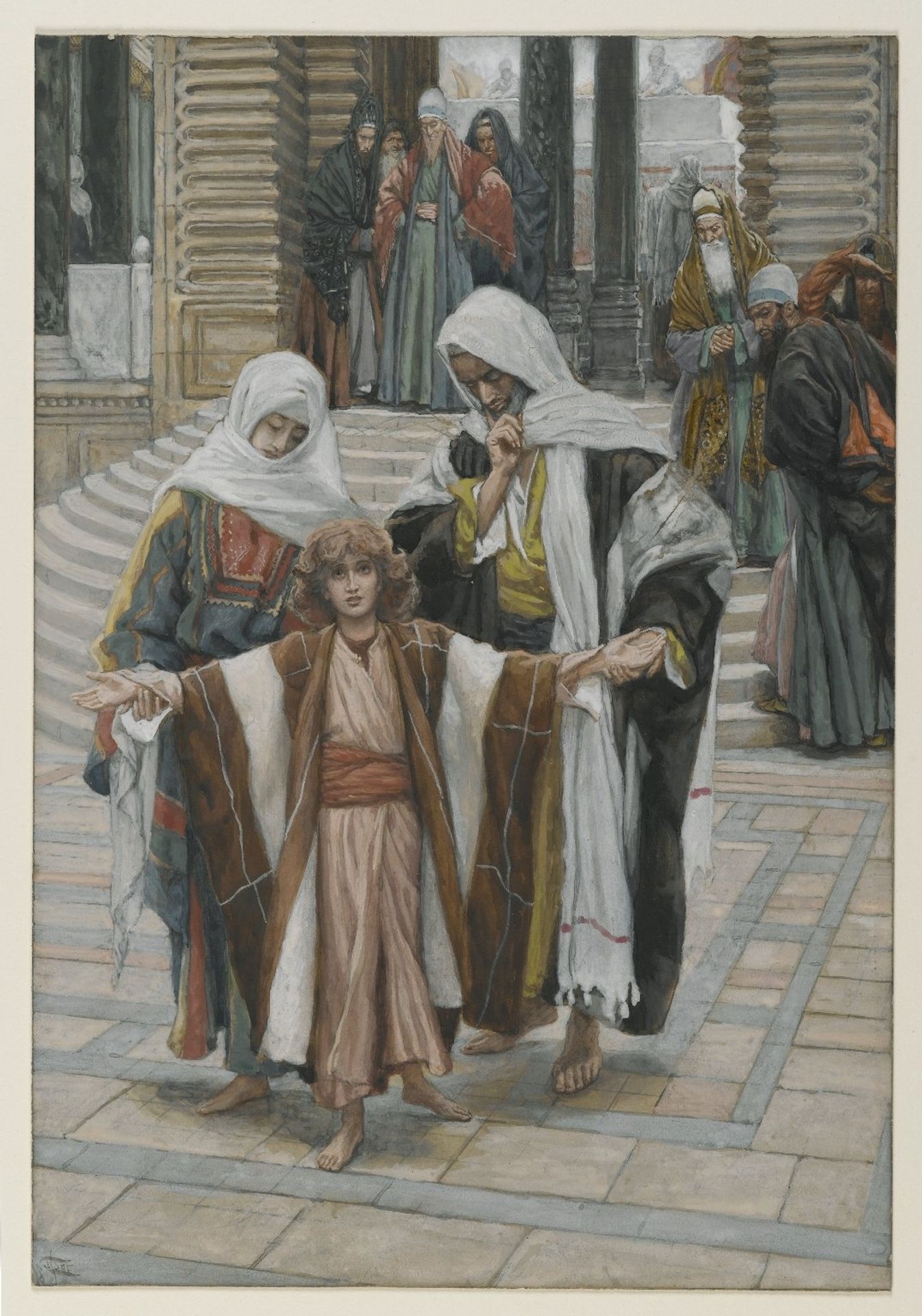 Jesus Found in the Temple by James Tissot