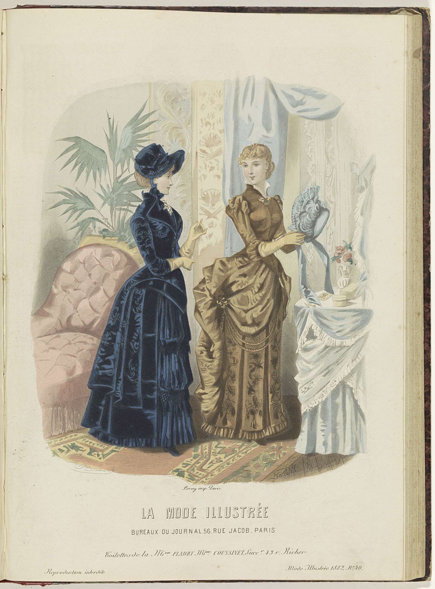 La Mode Illustrée, Journal de la Famille, 1882 by Firmin-Didot & Cie