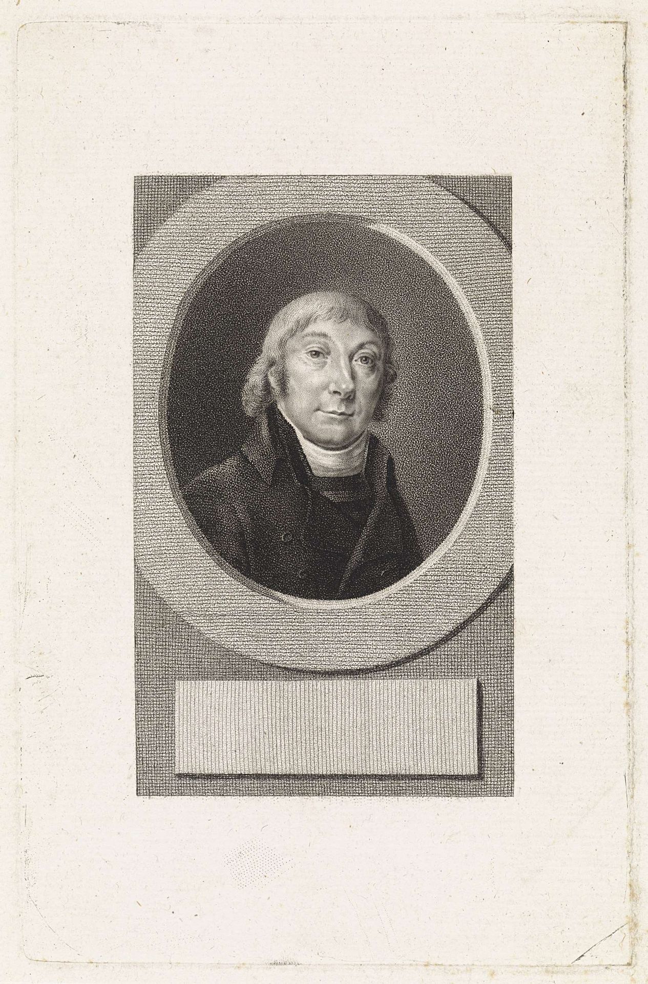 Portret van de dichter Arend Fokke Simonsz. by Ludwig Gottlieb Portman