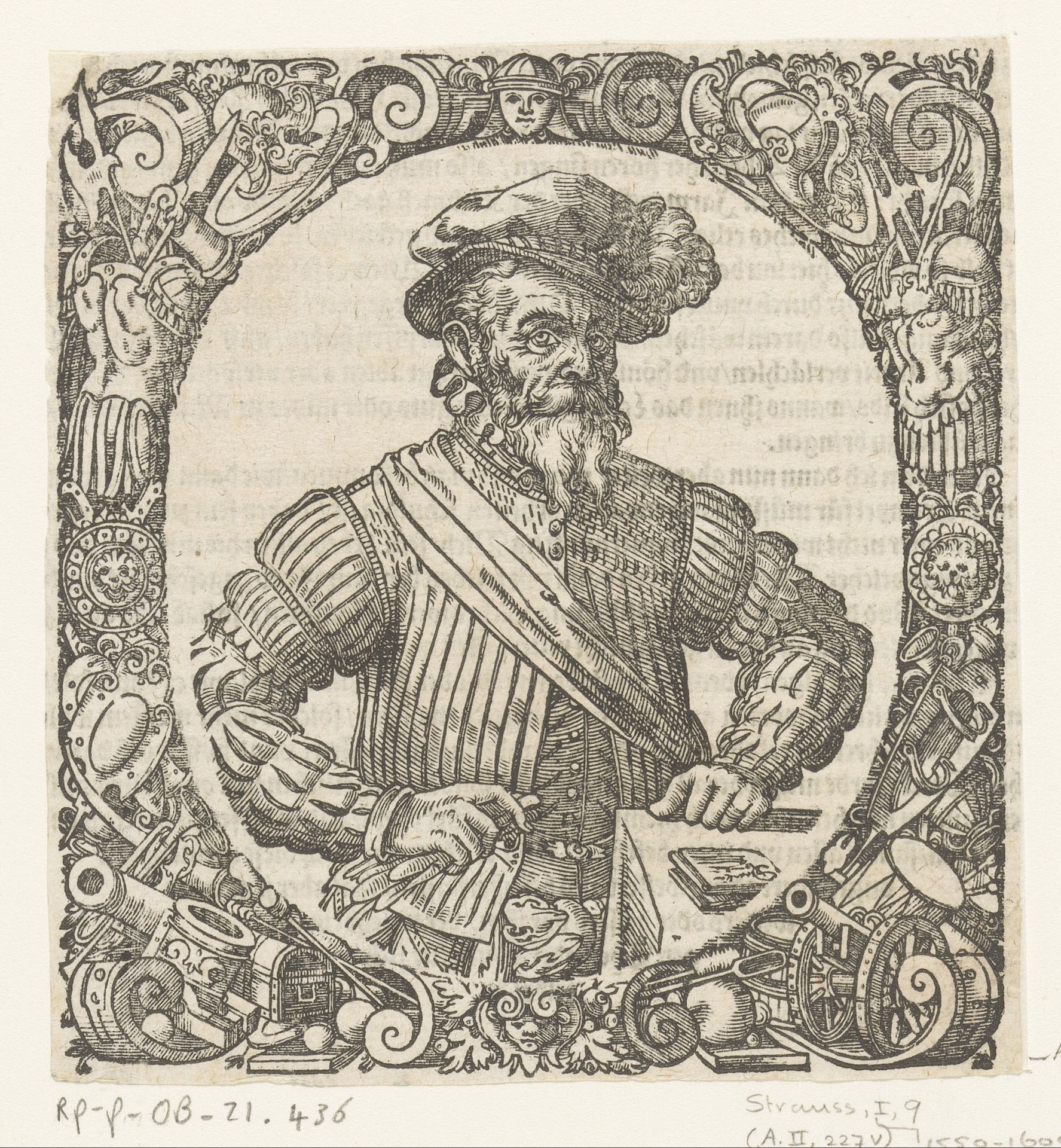 Portret van Leonhardt Fronsperger by Jost Amman