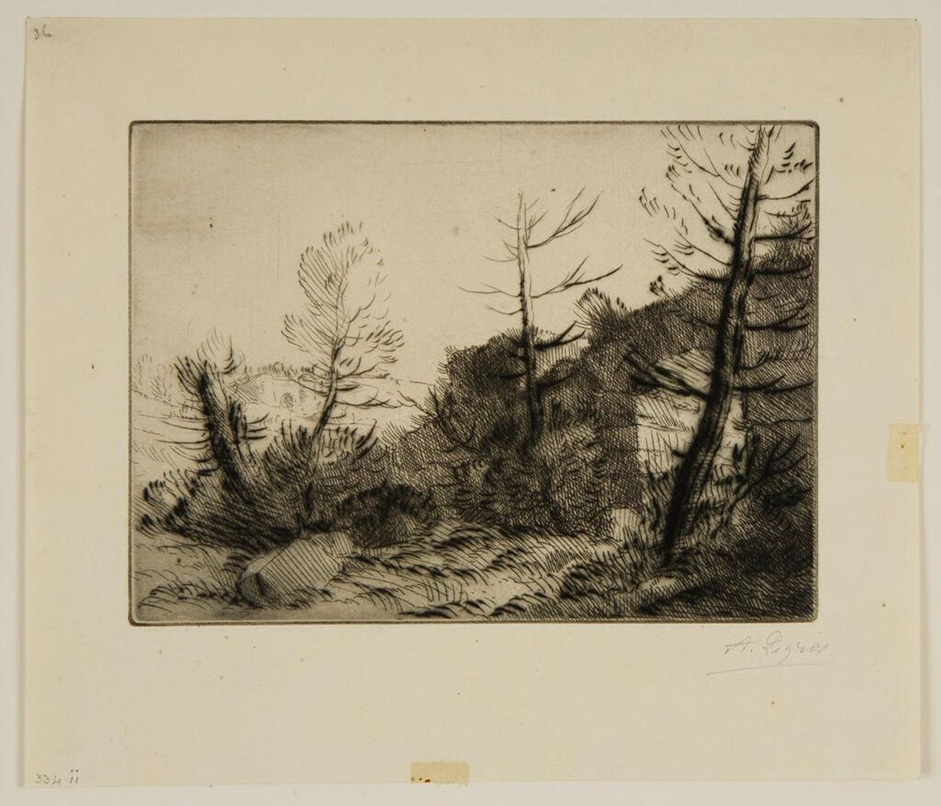 Roman Ruin by Alphonse Legros