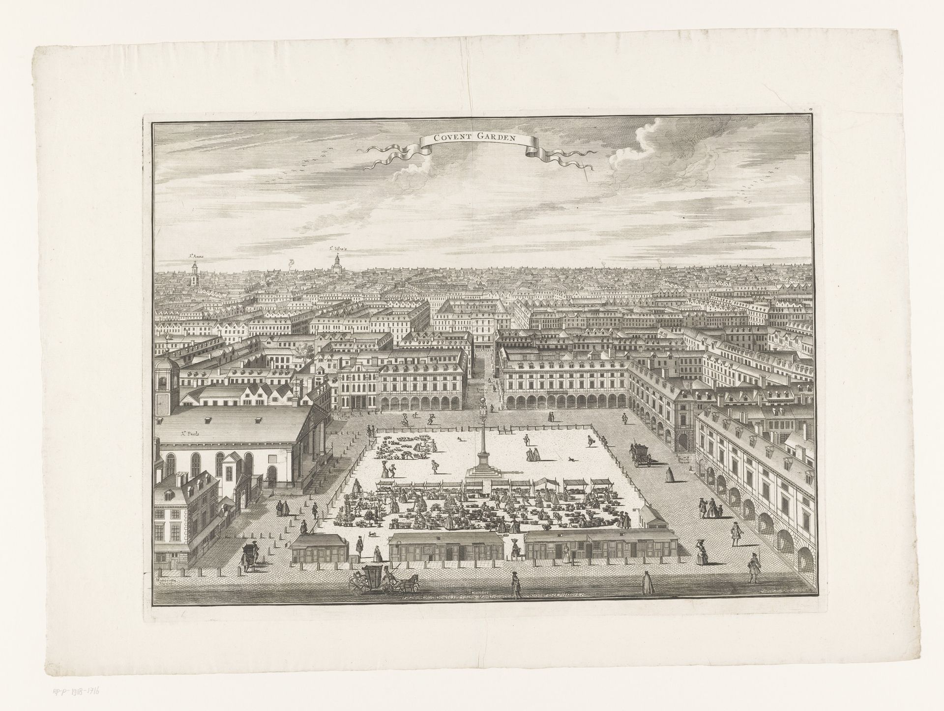 Gezicht op Covent Garden by Sutton Nicholls