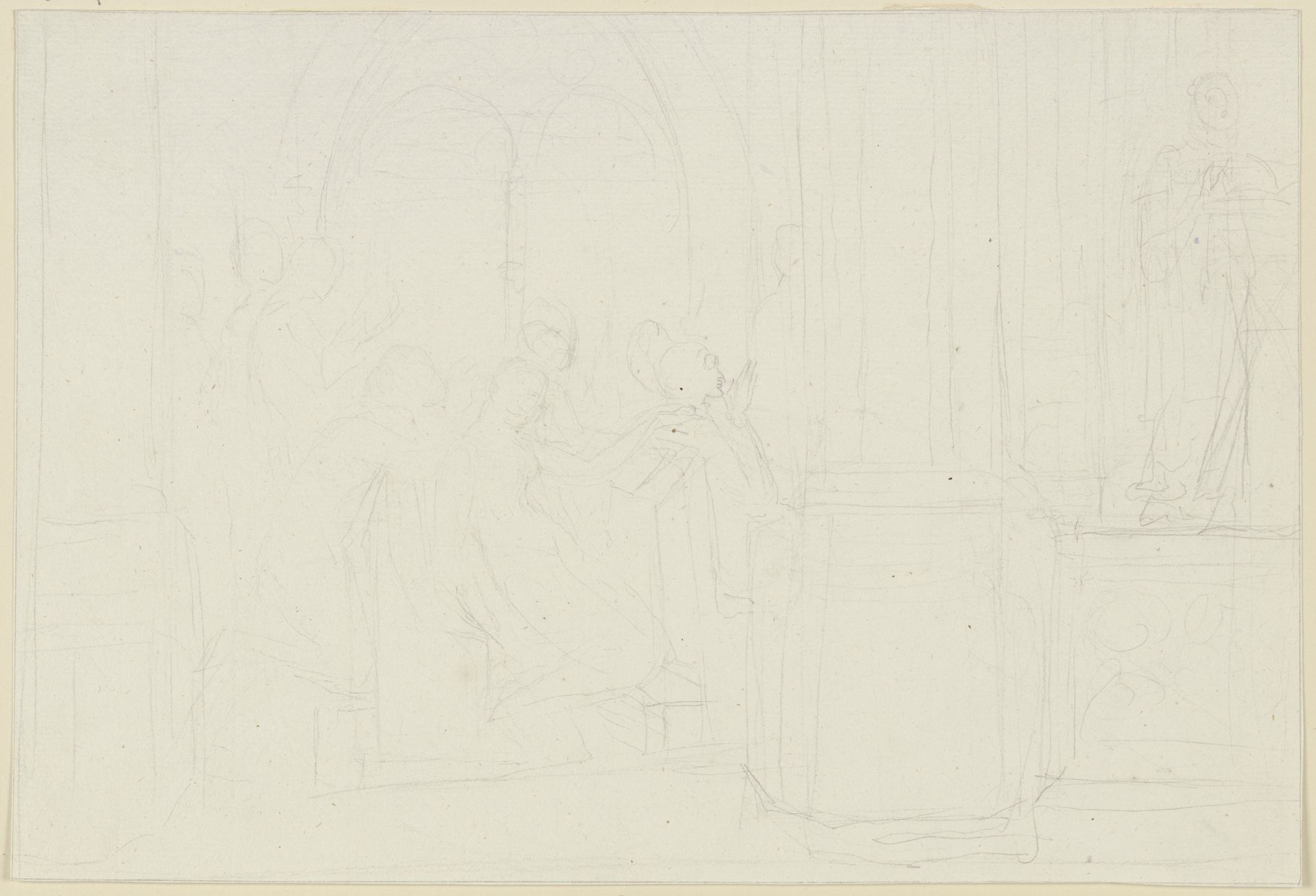Scene in the cathedral by Peter Cornelius