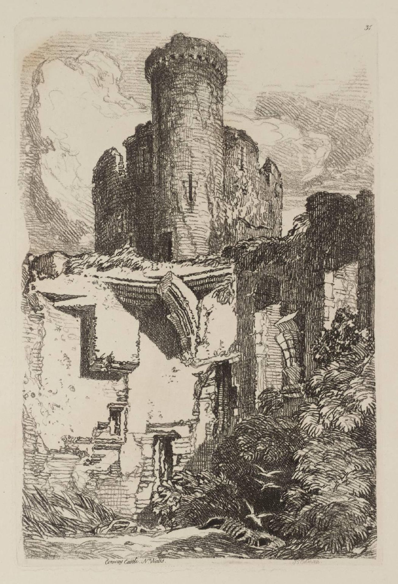Conway Castle, North Wales by John Sell Cotman