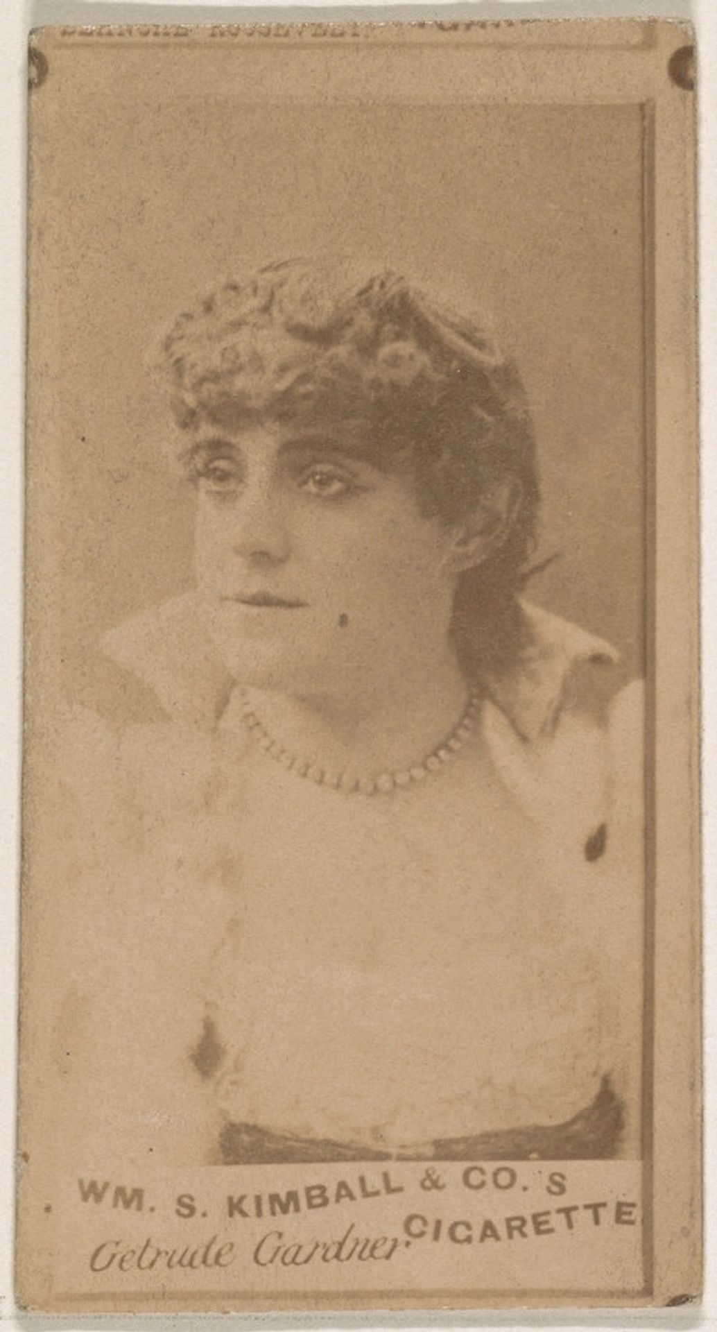 Gertrude Gardner, from the Actresses series (N203) issued by Wm. S. Kimball & Co. by William S. Kimball & Company