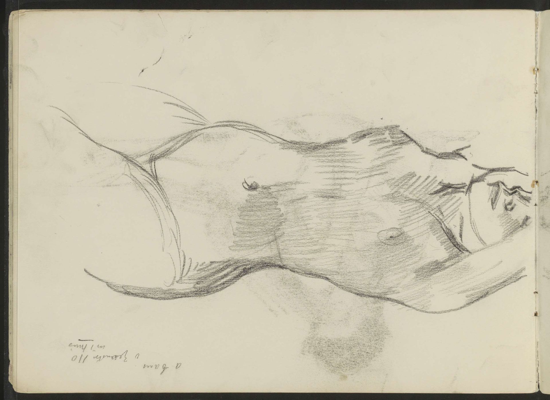 Vrouwelijk naakt met gestrekte armen by Isaac Israels