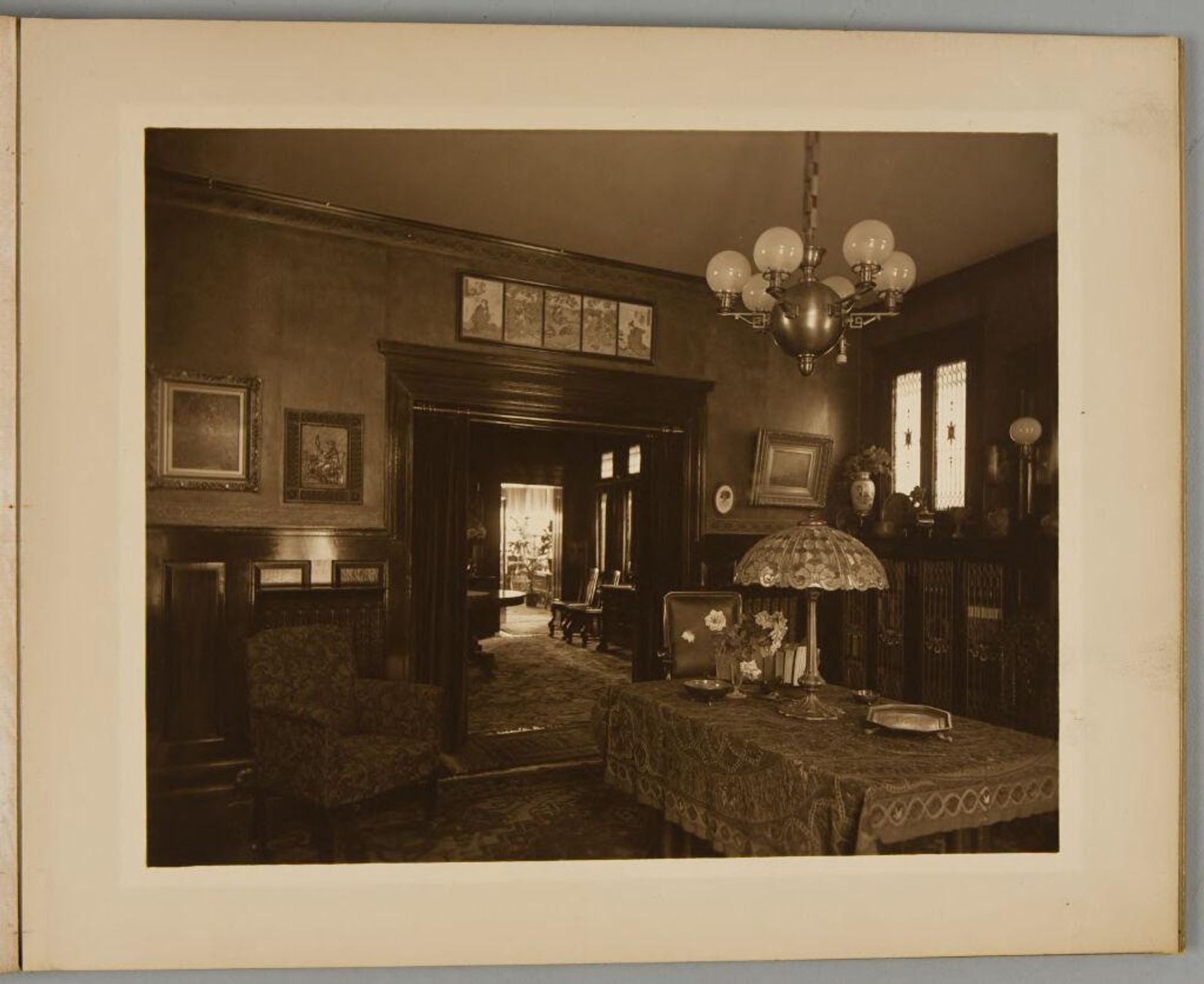 Untitled (library, looking into dining room) by Martin Schweig