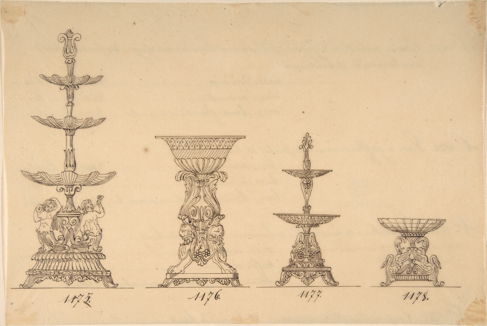 Designs for Two Servers and Two Compote Dishes by Anonymous