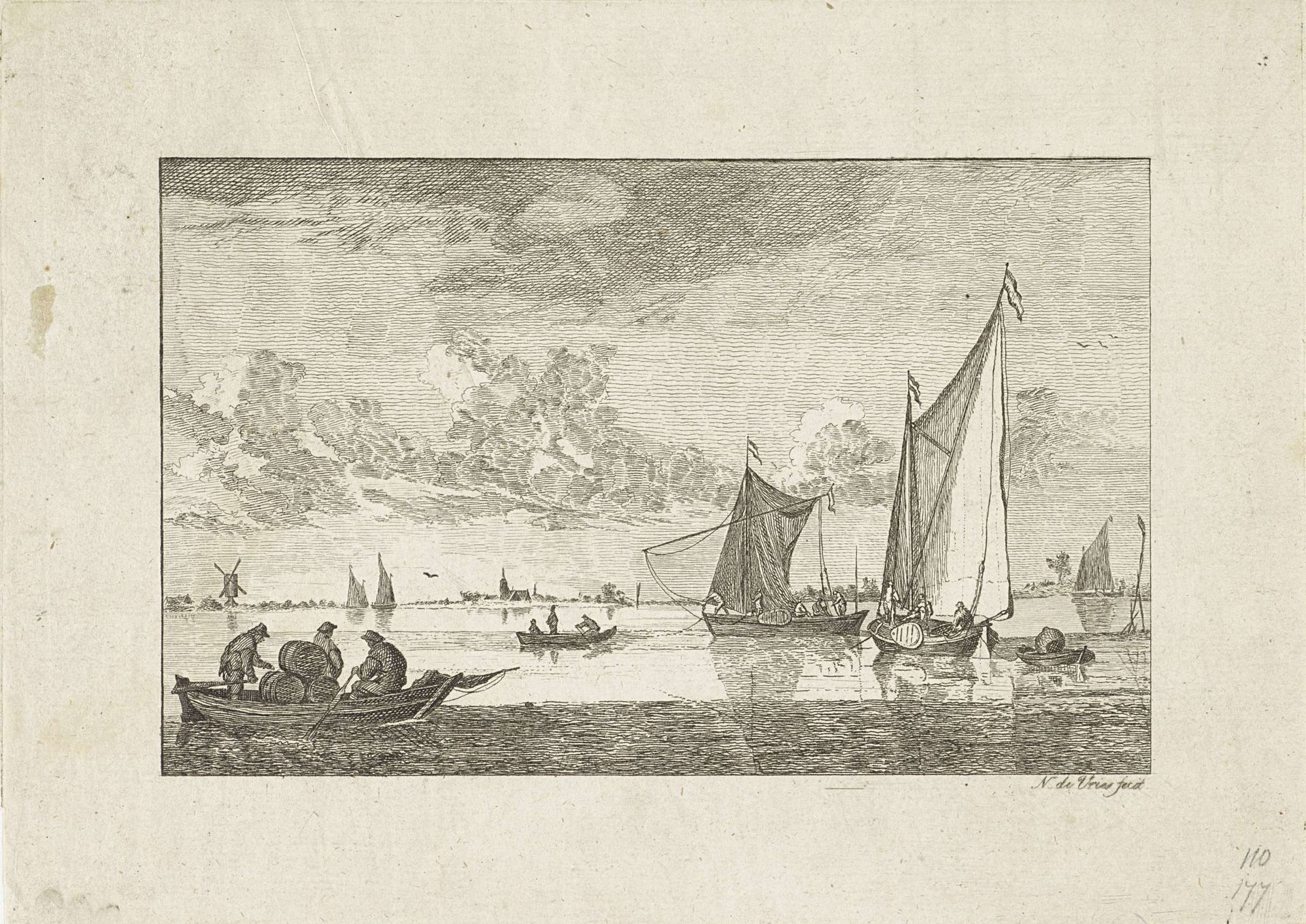 Riviergezicht by N. de Vries