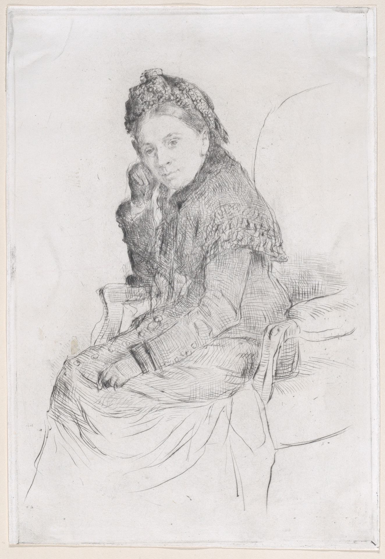 Portrait of Madame Bouquet de la Grye by Marcellin Desboutin