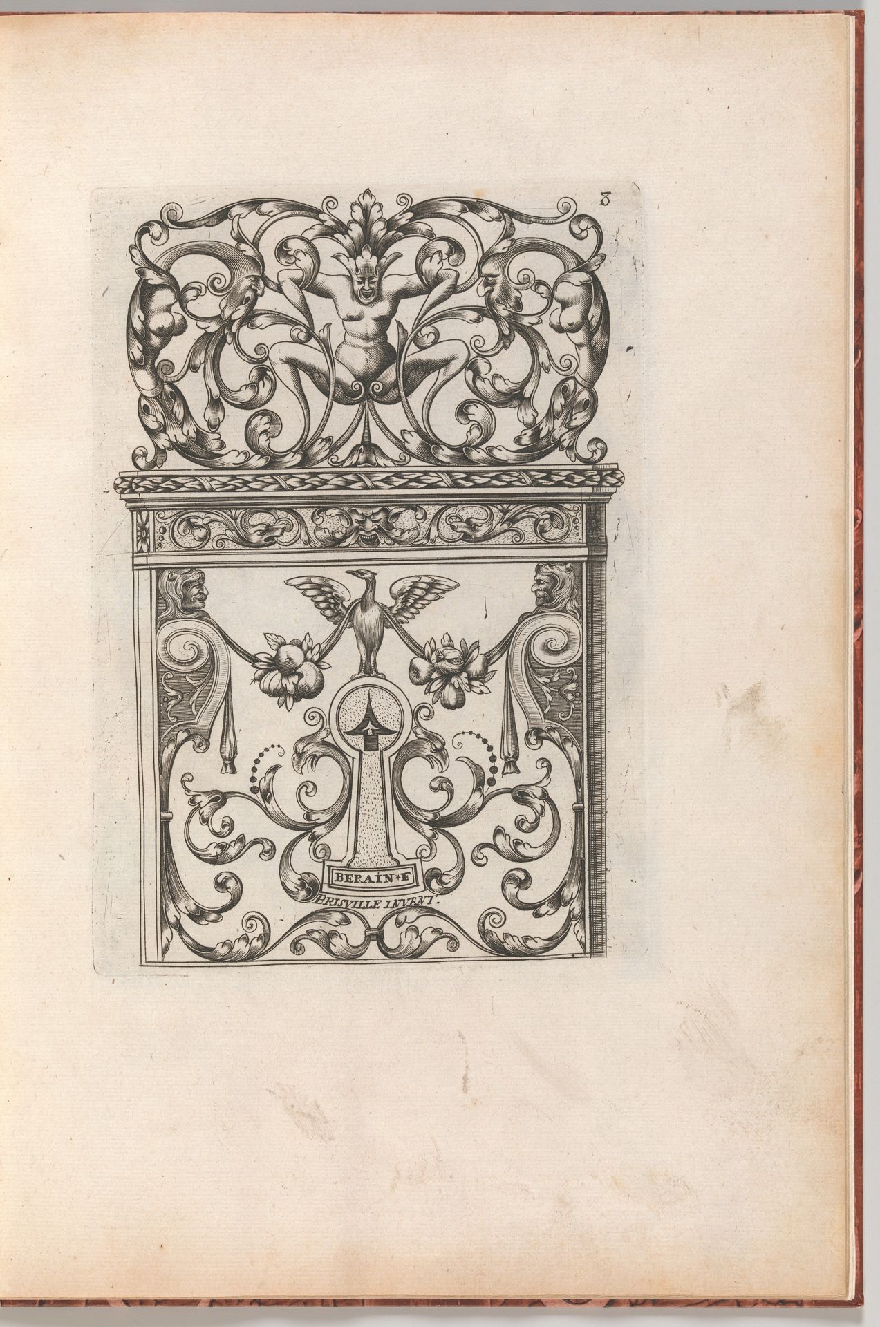 Diverses Pieces de Serruriers, page 9 (recto) by Jean Berain