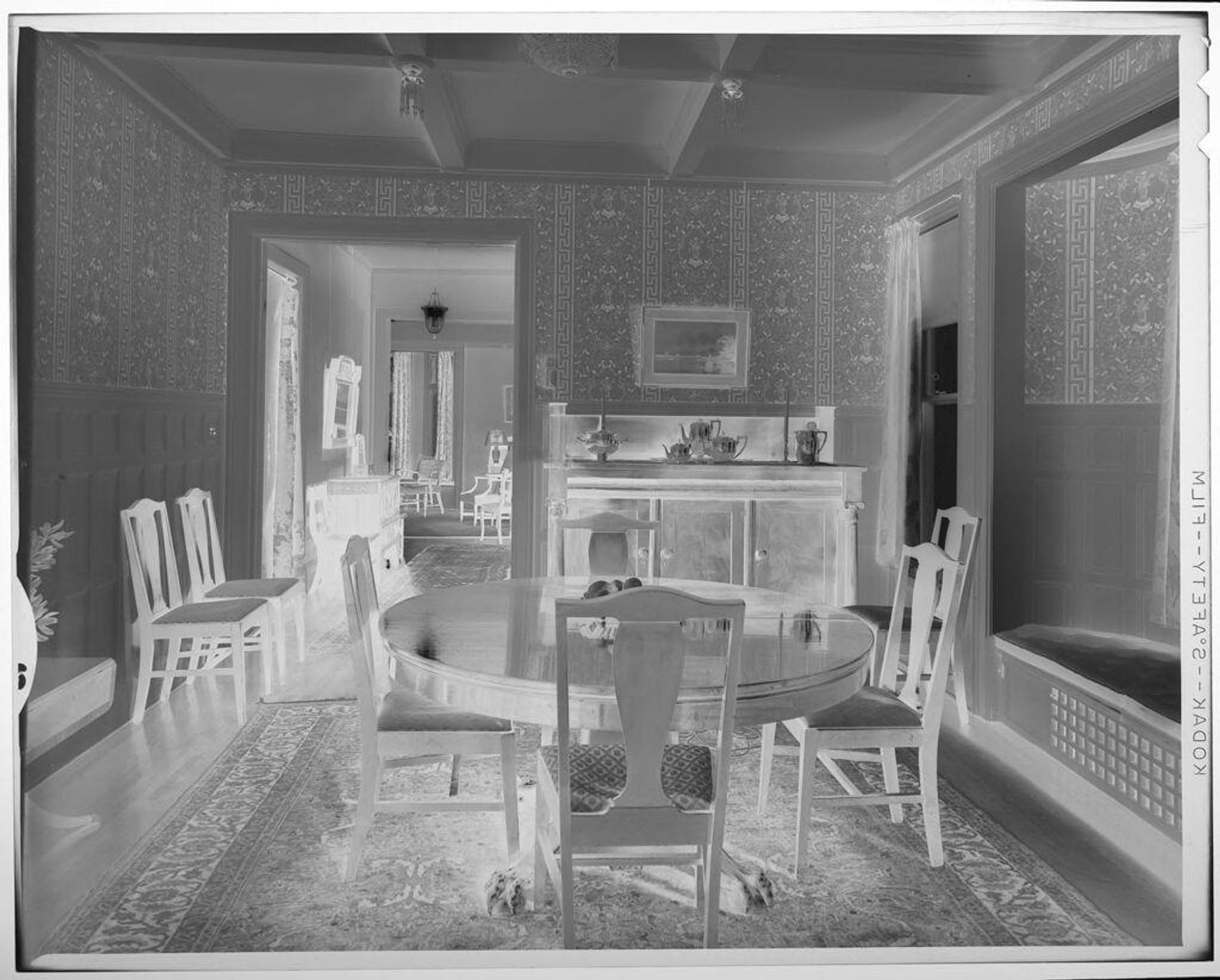 Untitled (interior view of dining room) by Lucian and Mary Brown