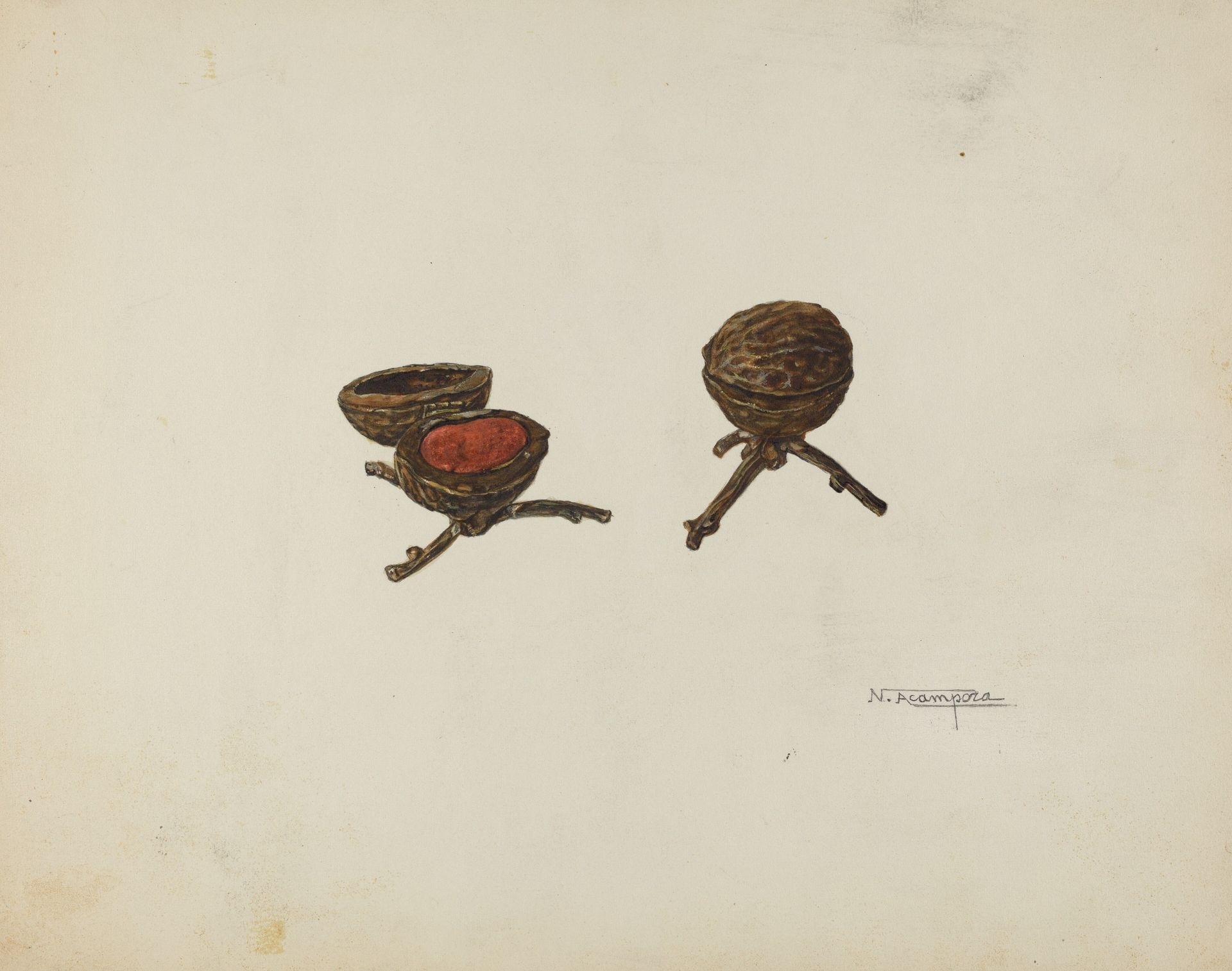 Pair of Pin Cushions by Nicholas Acampora