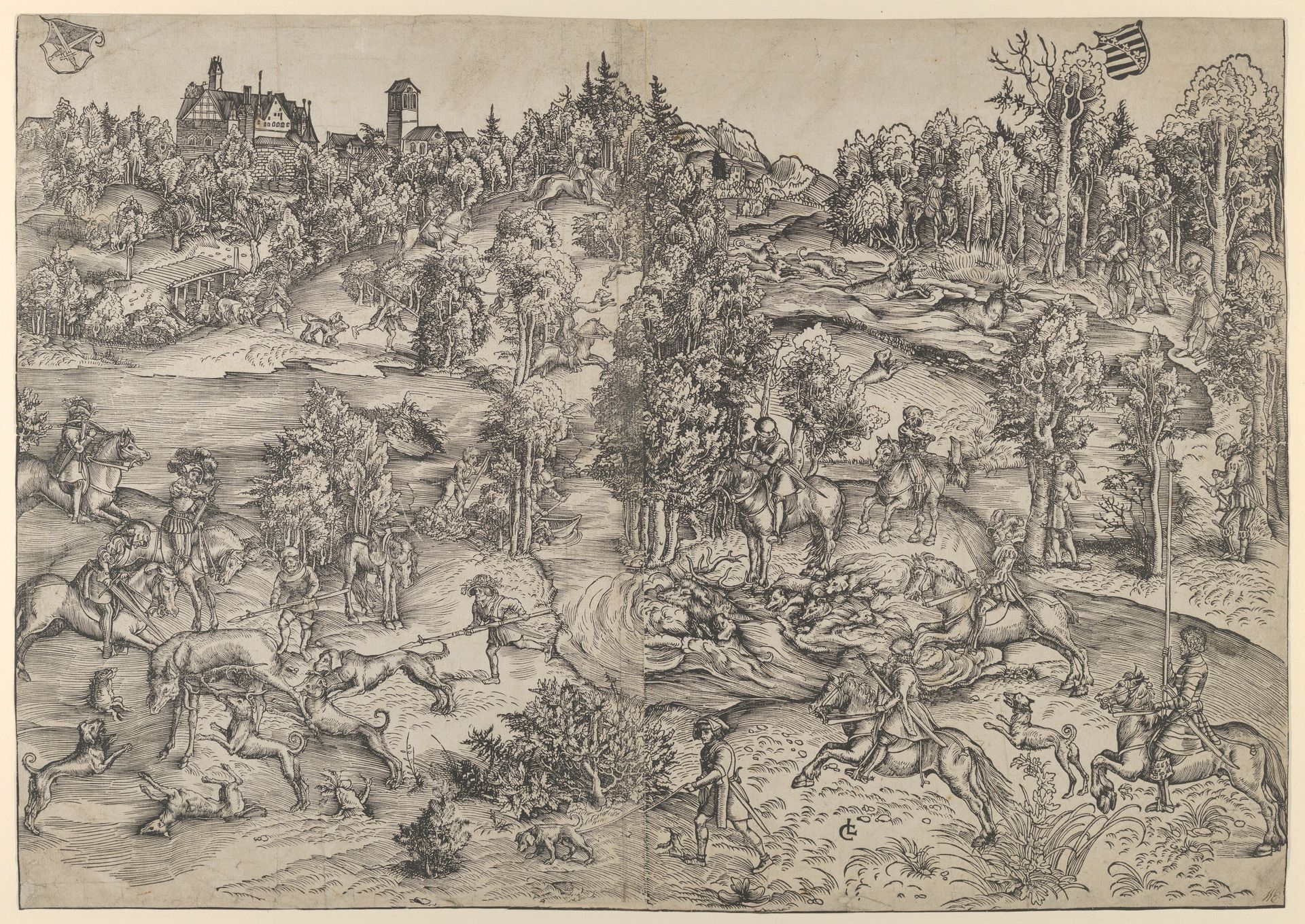 The Stag-Hunt by Lucas Cranach the Elder