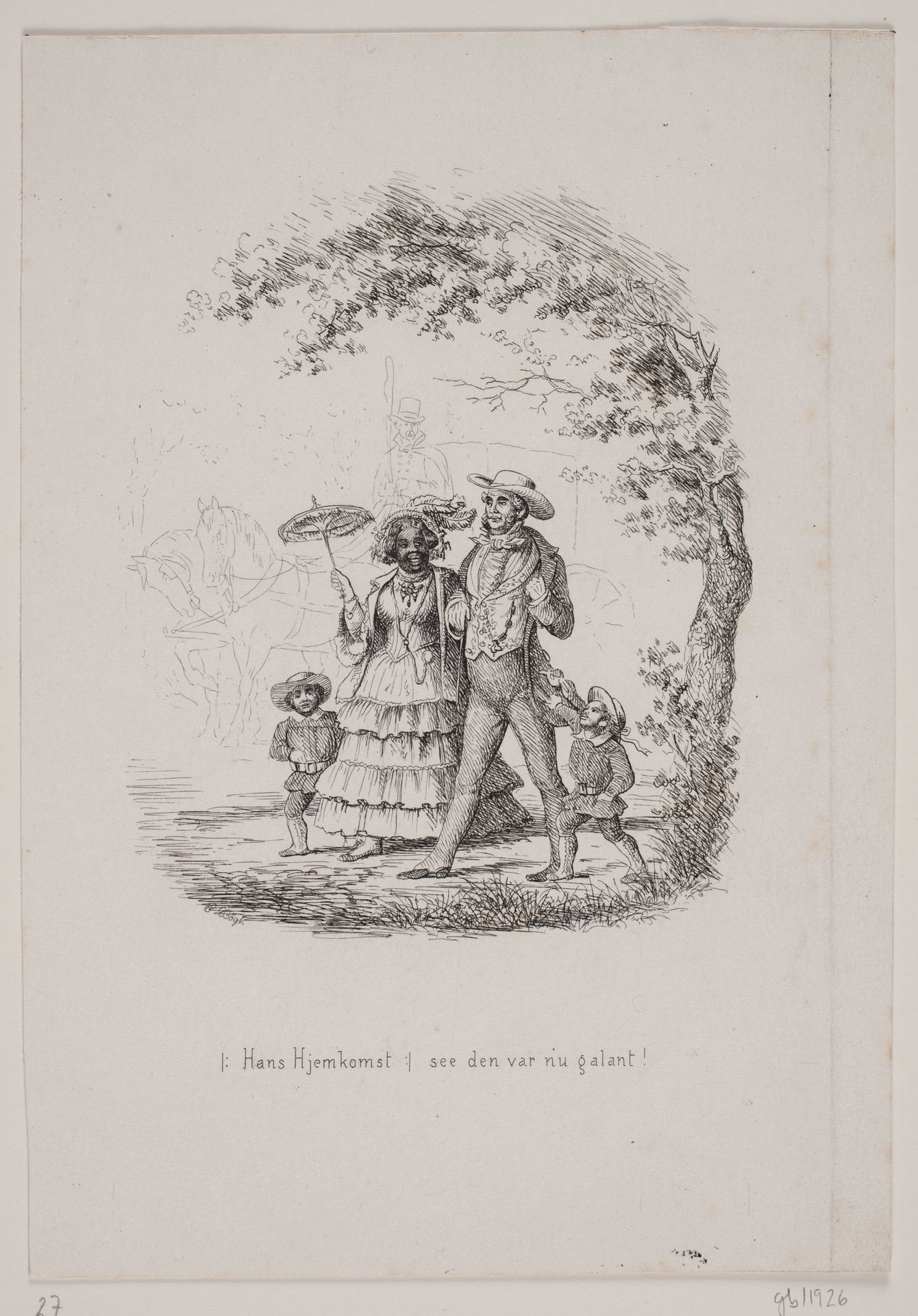 Illustration til digt af Erik Bøgh by Carl Bøgh