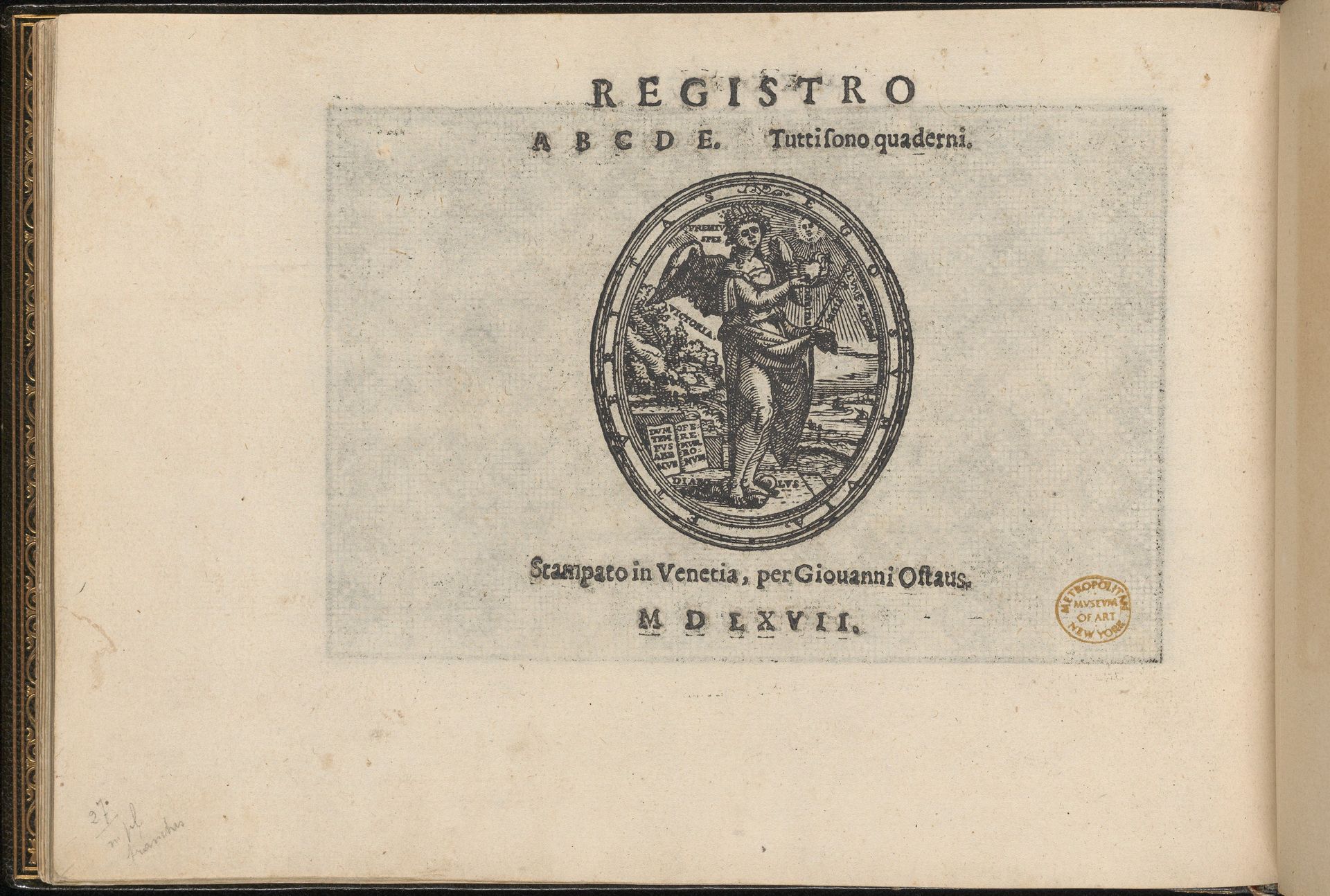 La Vera Perfettione del Disegno di varie sorti di recami, page 40 (verso) by Giovanni Ostaus