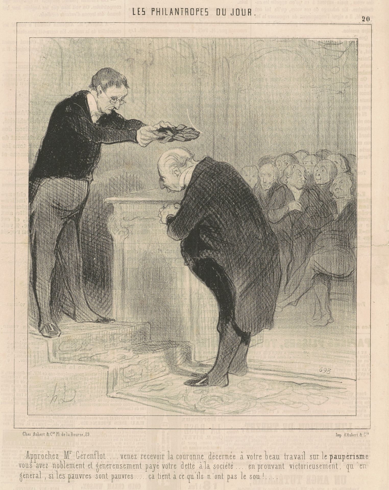 Approchez M. Gérenflot ... venez recevoir ... by Honoré Daumier
