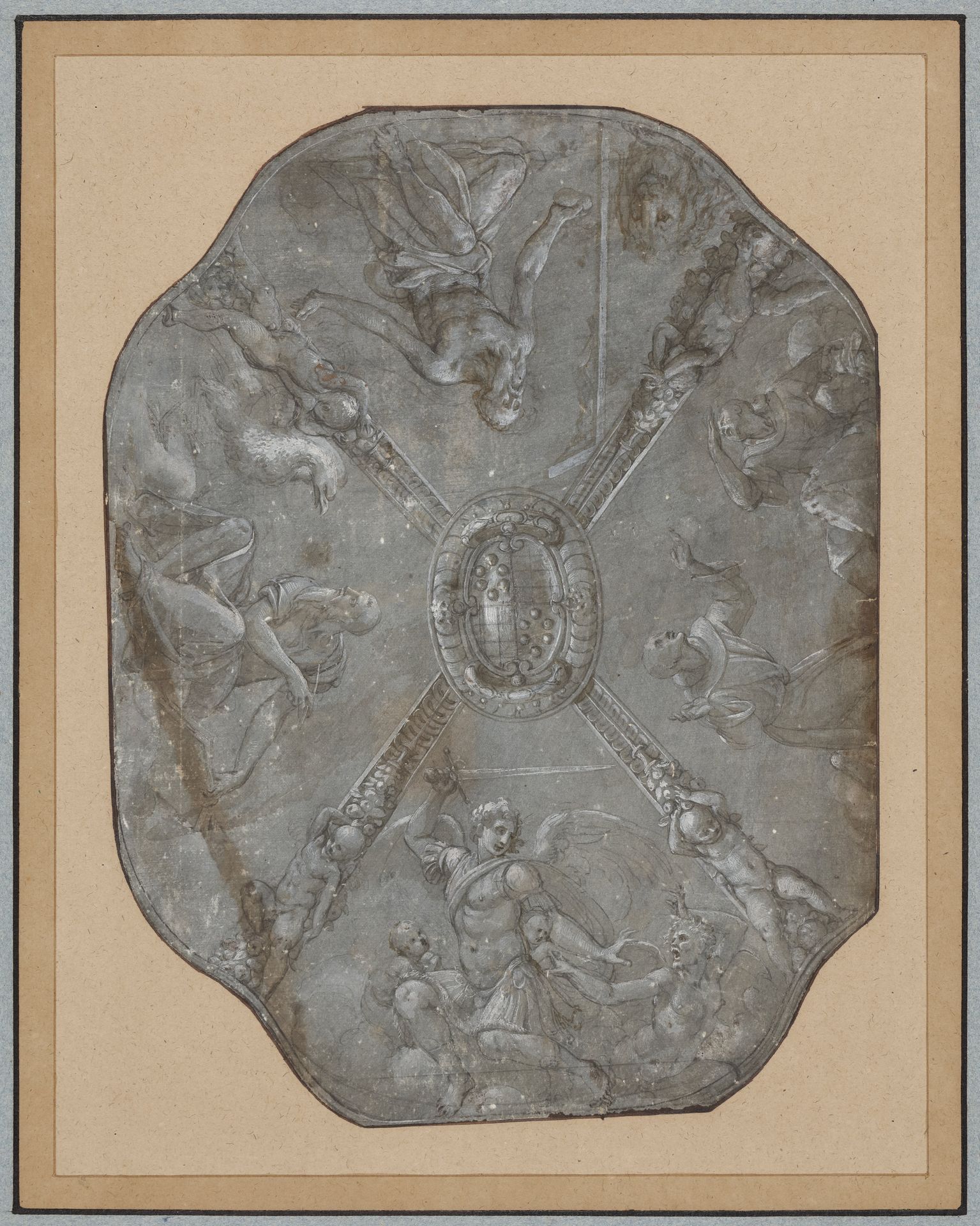 Sketch for the ceiling fresco in the Capella d'Eleonora di Toledo, Palazzo Vecchio, Florence by Agnolo Bronzino