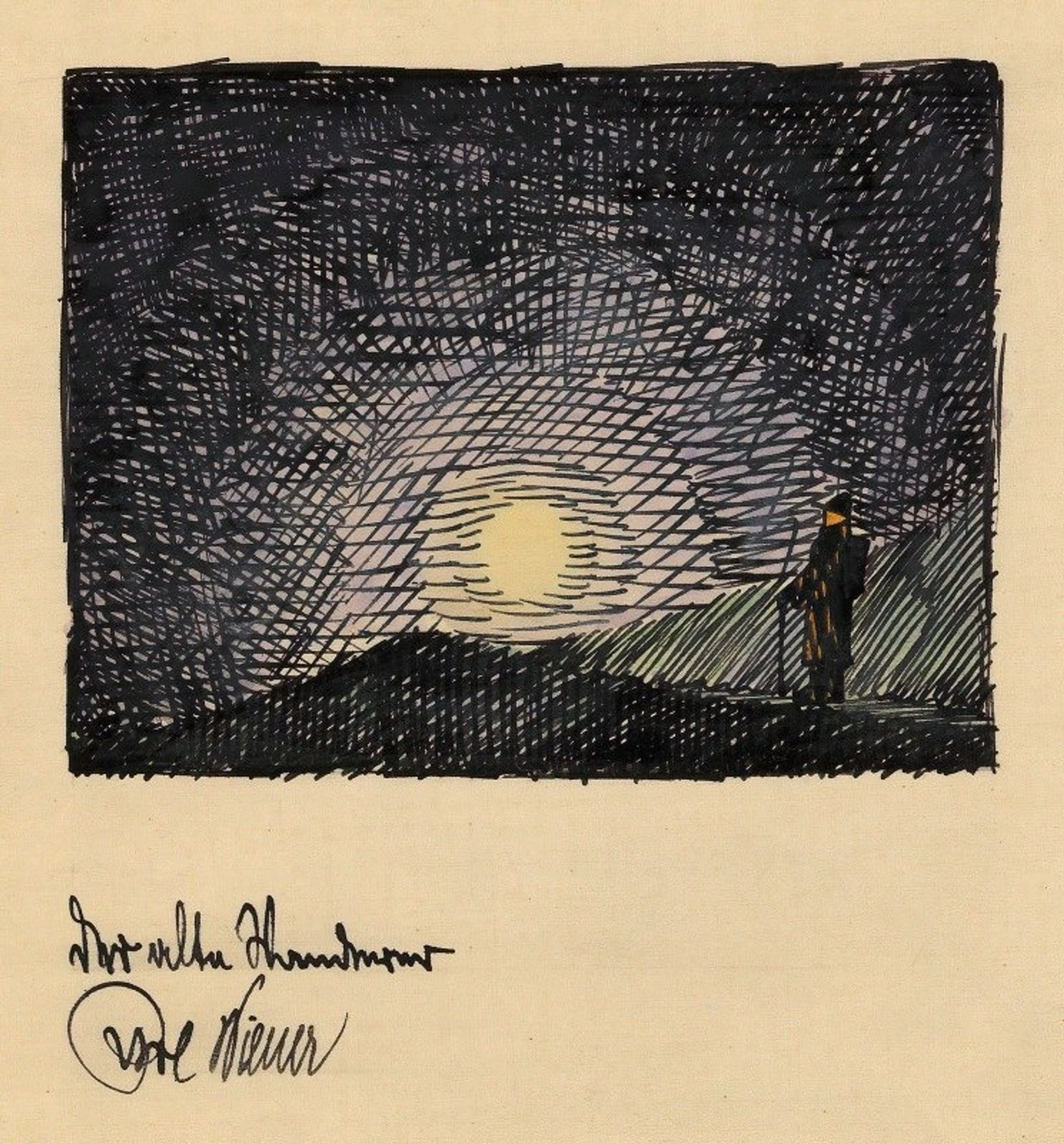 Der alte Wanderer by Karl Wiener